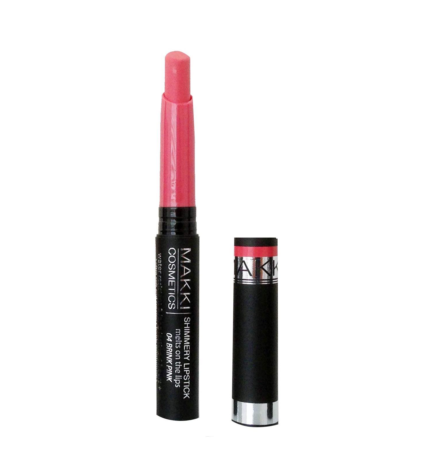  Makki Makki Shiny lipstick melts on lips 04 rose brink - Buy Online on GoSupps.com