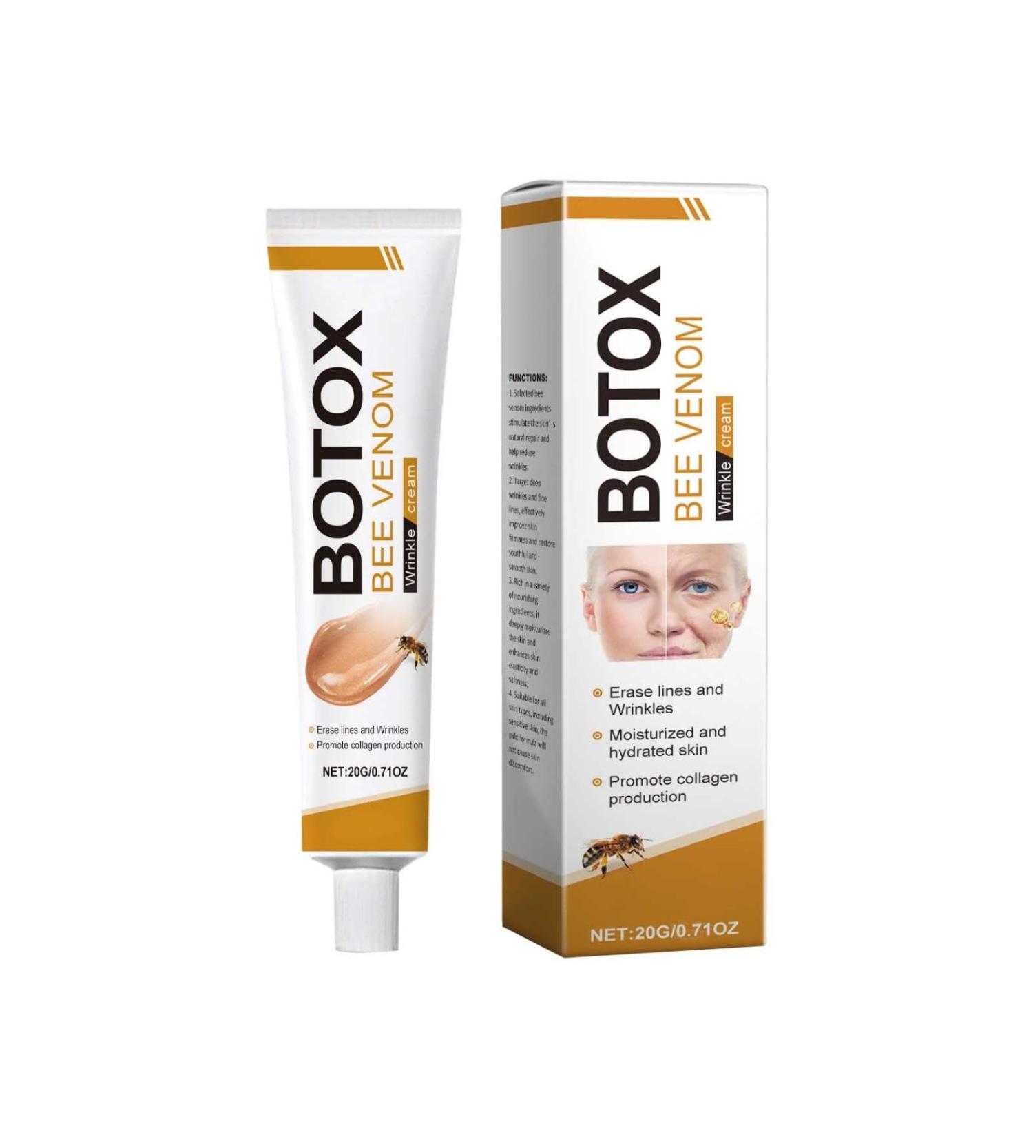 Bee Venom Anti-Wrinkle Cream Anti-Wrinkle Hydrating Moisturizing Light Lines Brightening Anti-Wrinkle Face Moisturizing Cream 20g (4PCS) - Buy Online on GoSupps.com