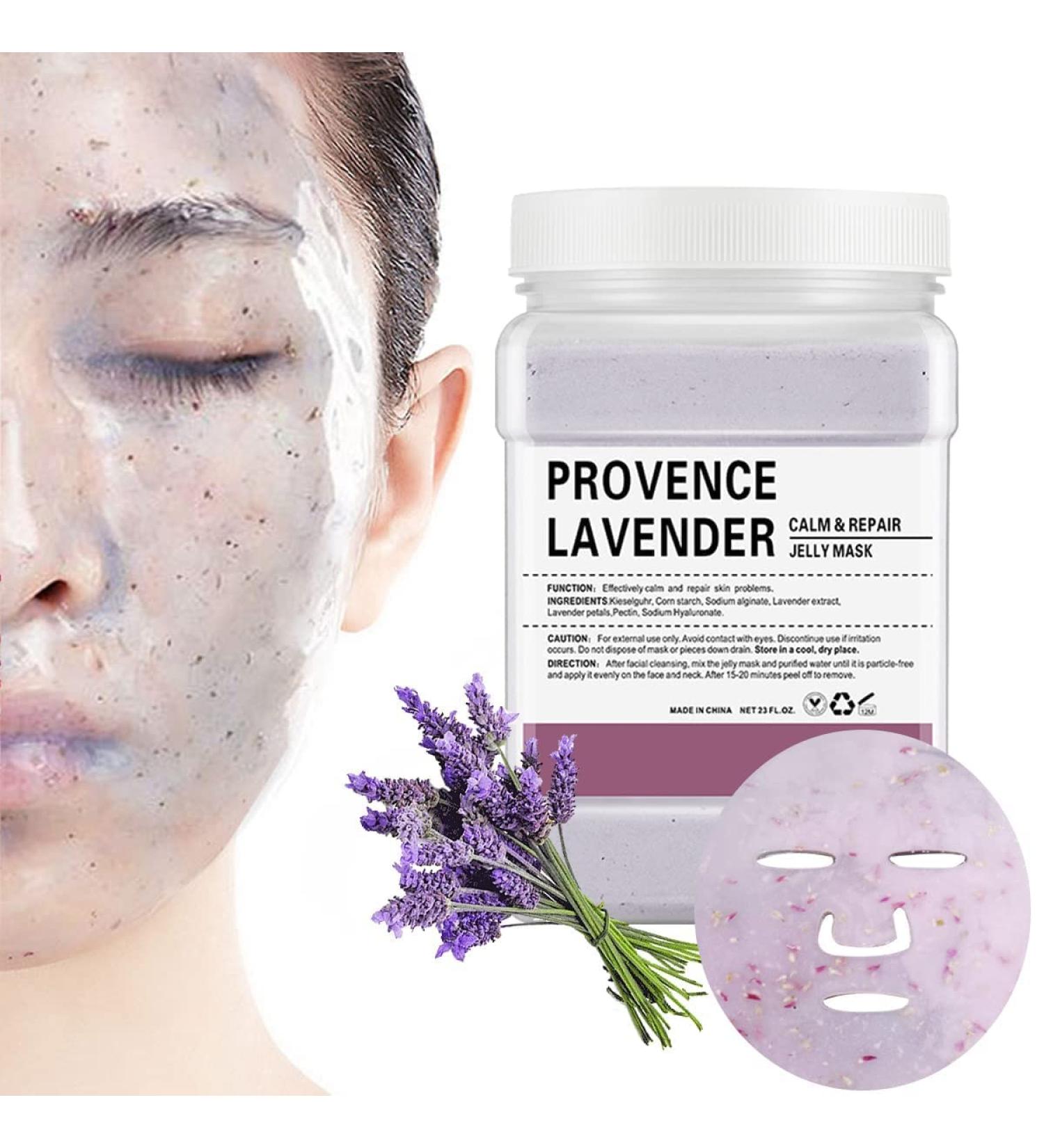 Poztl Gel Mask Powder - Soothing Lavender Face Mask for DIY Spa Treatments | Hydrating Peel-Off Hydro Jelly - 23 fl oz - Buy Online on GoSupps.com