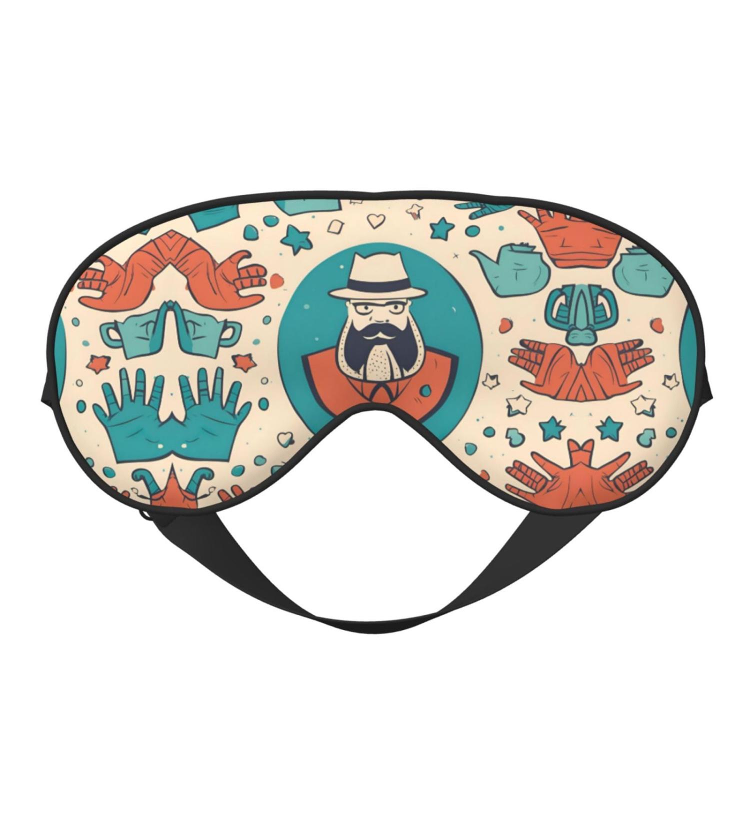 Handcrafted Father's Day Soft Sleep Eye Mask | Breathable Travel Eye Patch for Women - Perfect Relaxation Gift - Buy Online on GoSupps.com