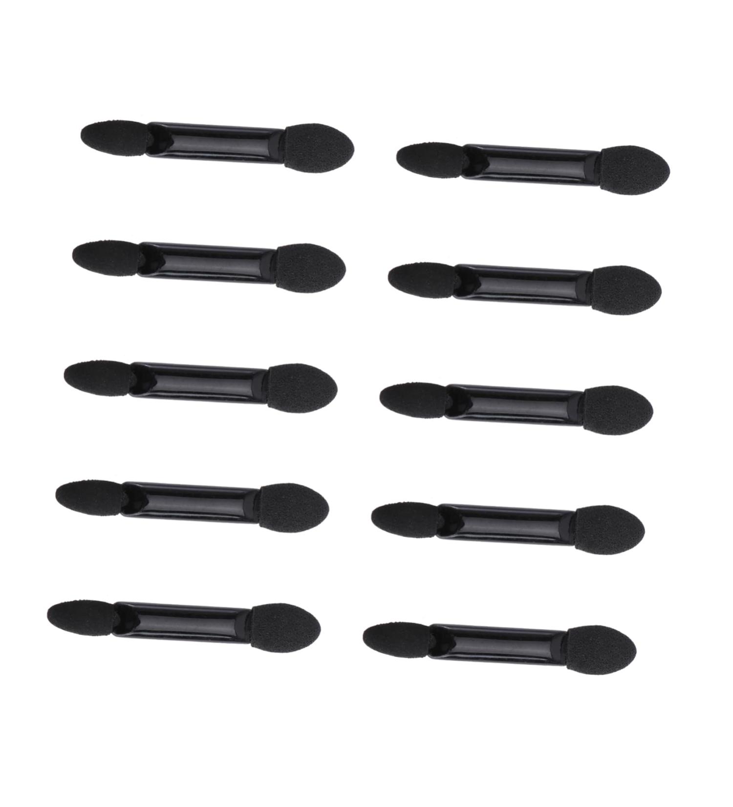 DRESSOOS 10pcs Makeup Tool Kit Dual Sided Eye Shadow Brush Eye Shadow Sponge Applicator Paupi re Double Black - Buy Online on GoSupps.com