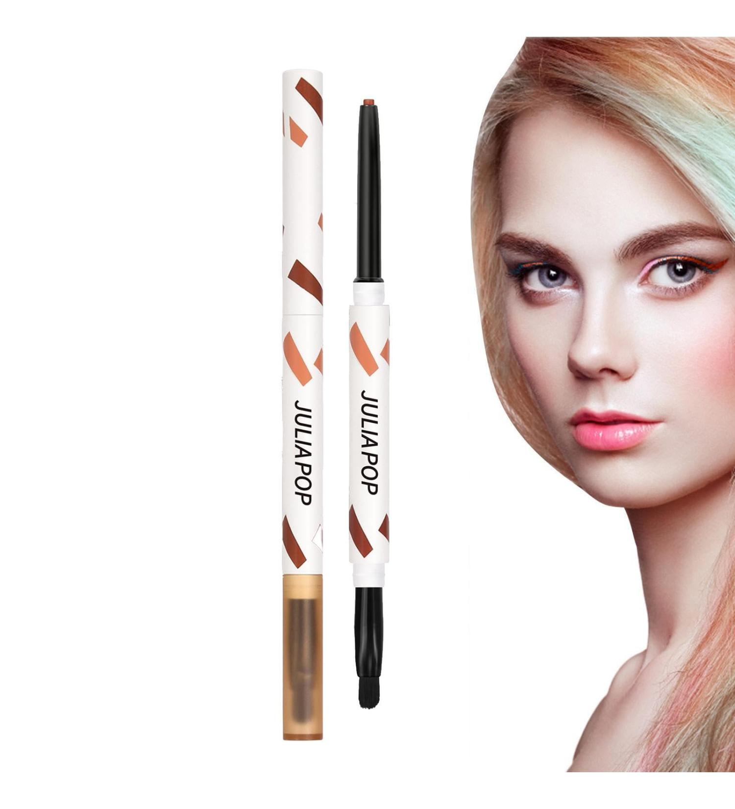 Waterproof Eyeliner - Multicolors Makeup Eyeshadow with Brush - Long Lasting Eye Liner Quick Drying Makeup Supplies for Daily Use Rowces Novelty Orange - Buy Online on GoSupps.com