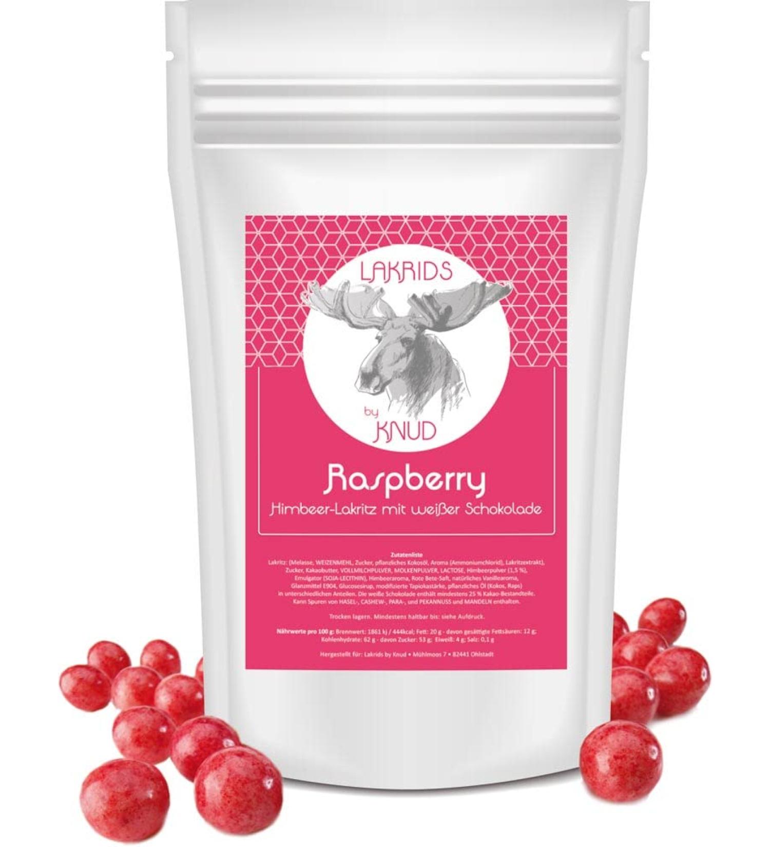 Lakrids Knud | Liquorice with raspberry (350 GR) 350 g (1 pack)