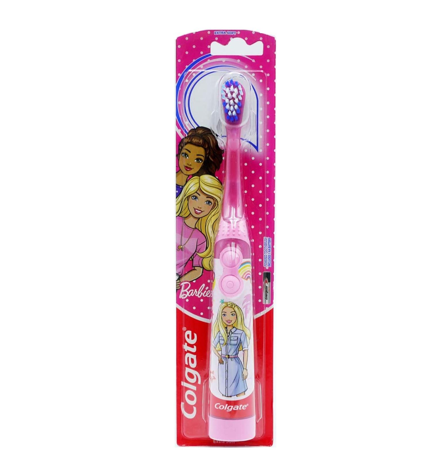 Colgate Kids Barbie extra soft battery-operated toothbrush ages 3 and up