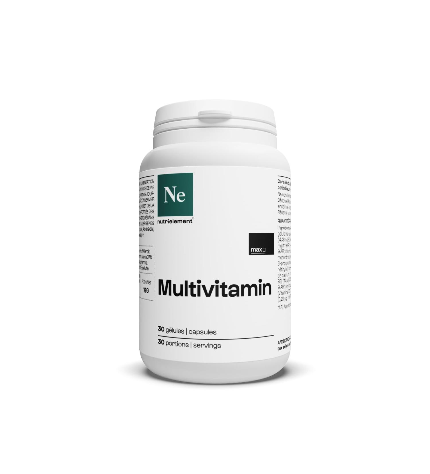 Nutrielement - Multivitamin 13 Vitamins - 30 Capsules | Rich in Vitamin D C E B3 B5 B6 B1 Health and Sport Immune Strengthening Antioxidant | By Nutrimuscle - Buy Online on GoSupps.com