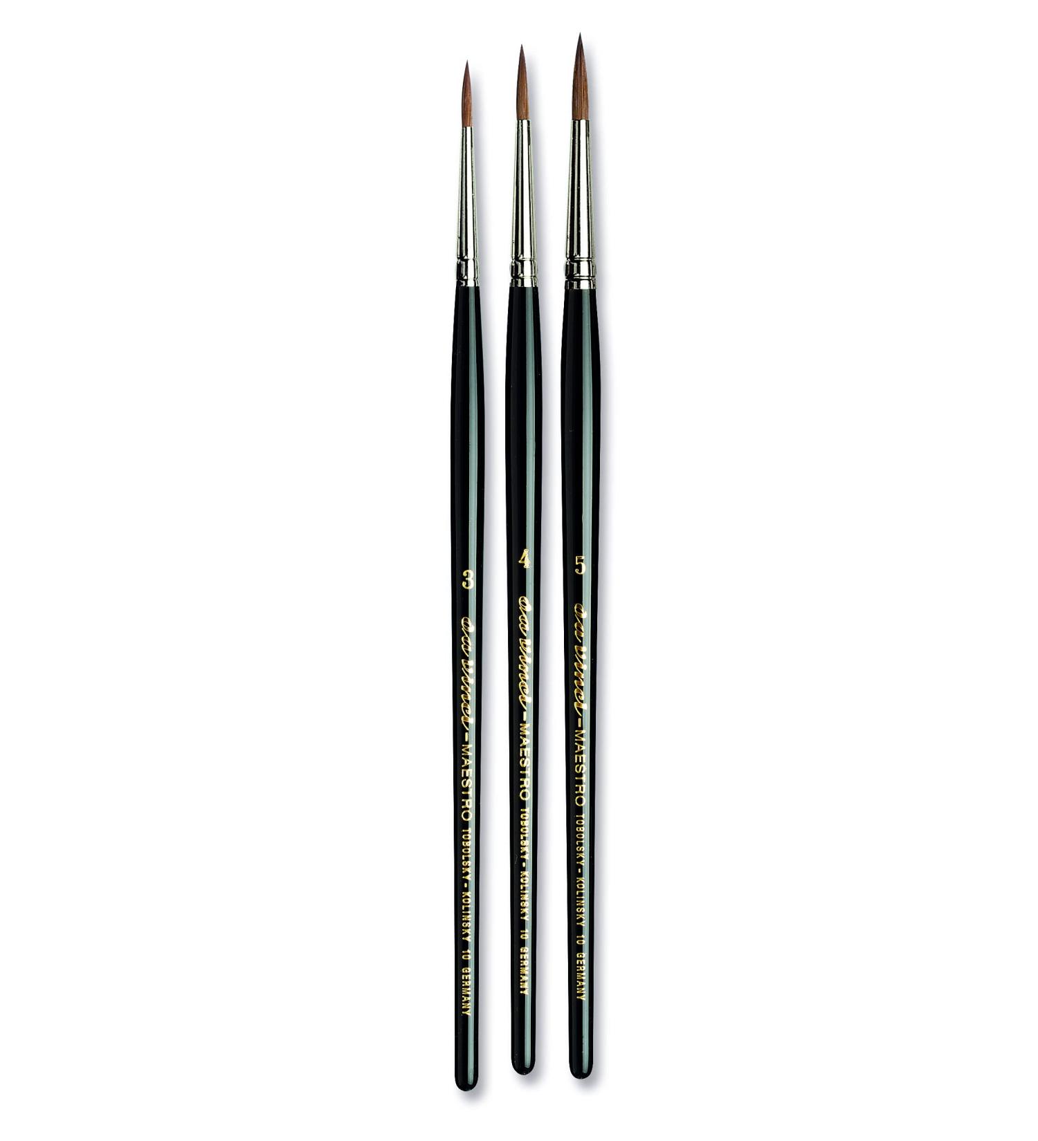 da Vinci Maestro Kolinsky Red Sable Series 10 Watercolor Brush Set - Sizes 3, 4, 5 - Buy Online on GoSupps.com