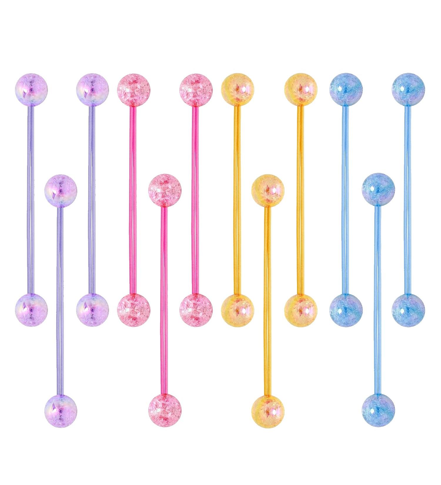 12-Piece Set of Double-Bead Bubble Hair Rope Fruit-Colored Hair Rope Colorful Ball Hair Rope Acrylic Ball Hair Rope Decorative Hair Accessories Suitable for Women and Girls (Four Colors) - Buy Online on GoSupps.com