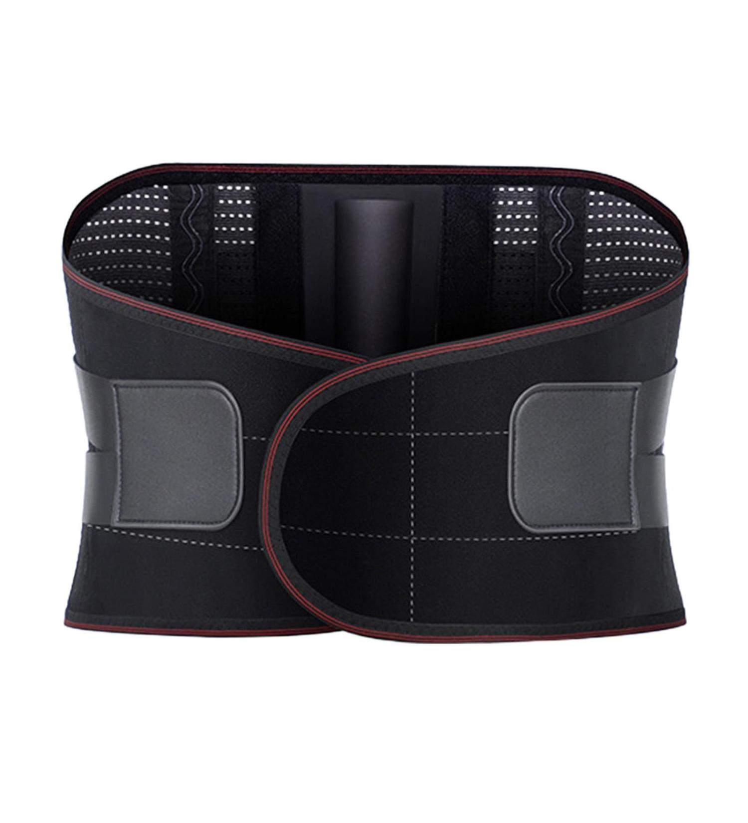Besreey Men Back Brace - Back Support Belt Lumbar Brace | Compression Belt Adjustable Waist Protector Belt for Herniated Disc and Scoliosis - Buy Online on GoSupps.com