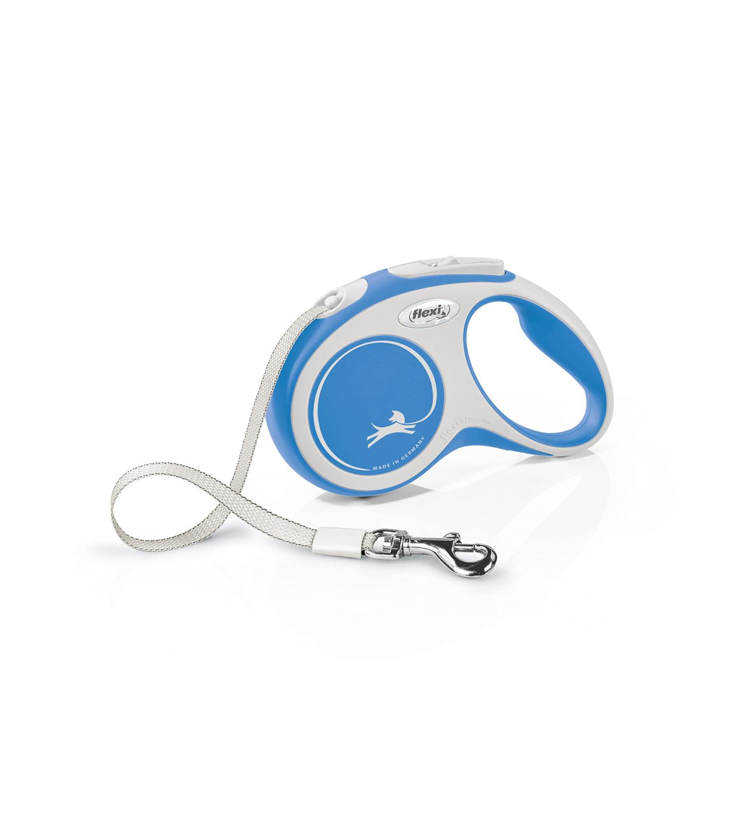 Flexi Kerbl Retractable Dog Leash - Comfort Belt Blue 15kg Capacity 5m Length - Perfect for International Shipping - Buy Online on GoSupps.com