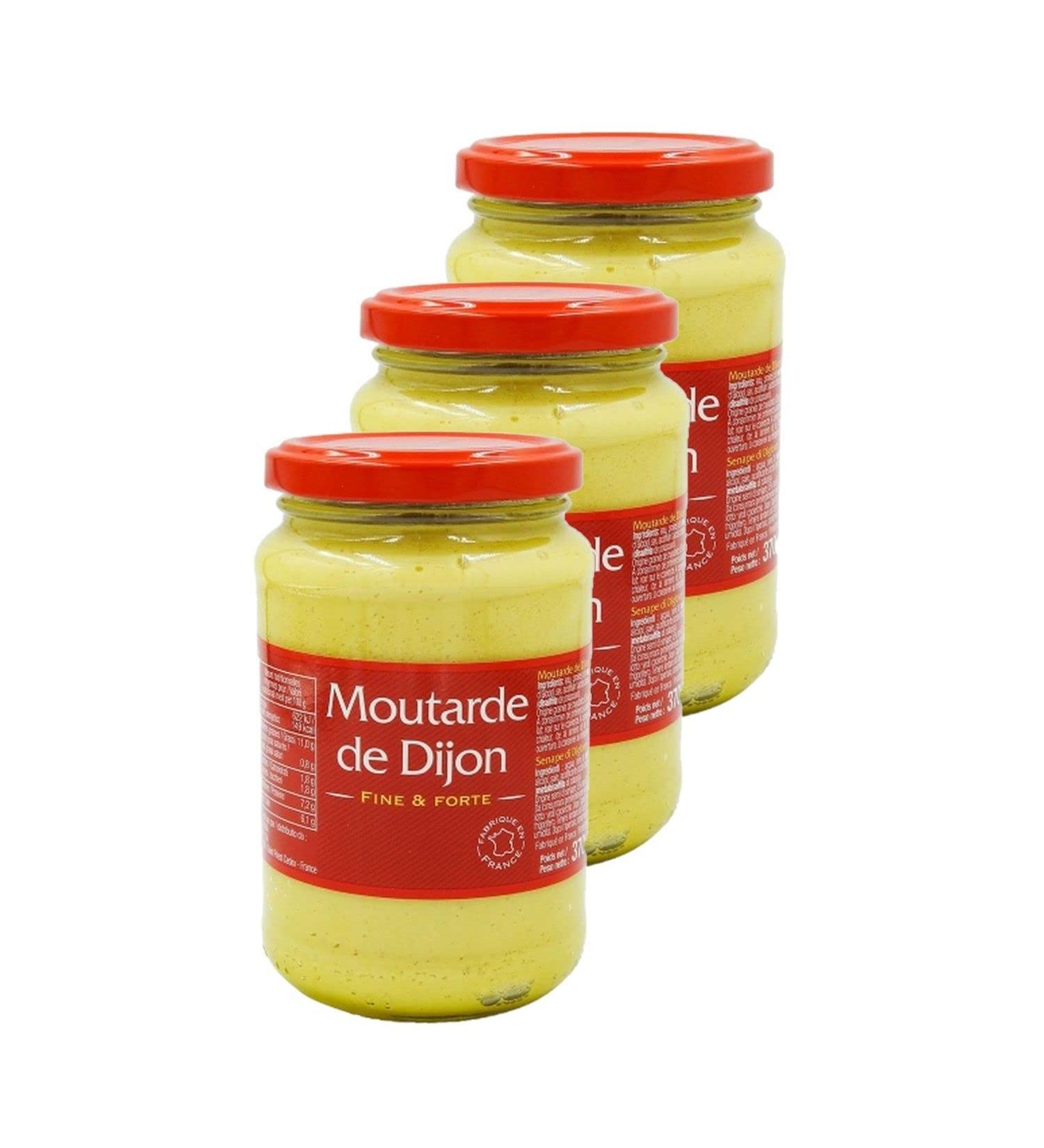 Lot 3x Strong Dijon Mustard - 370g Jar - Buy Online on GoSupps.com