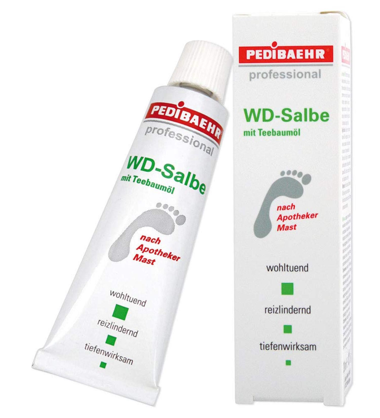 WD ointment with tea tree oil foot cream professional ingrown nails PediBaehr 30ml