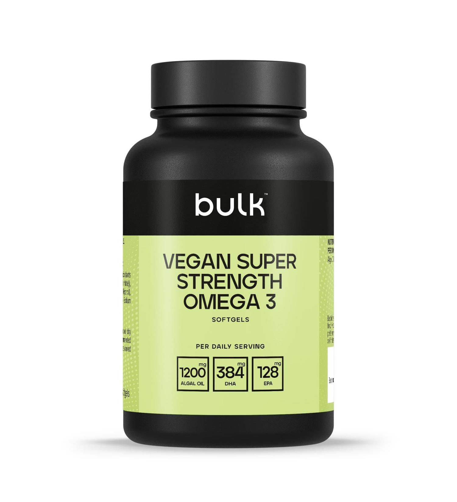 Bulk Vegan Omega 3 Capsules Vegan Super Strength 60 Capsules