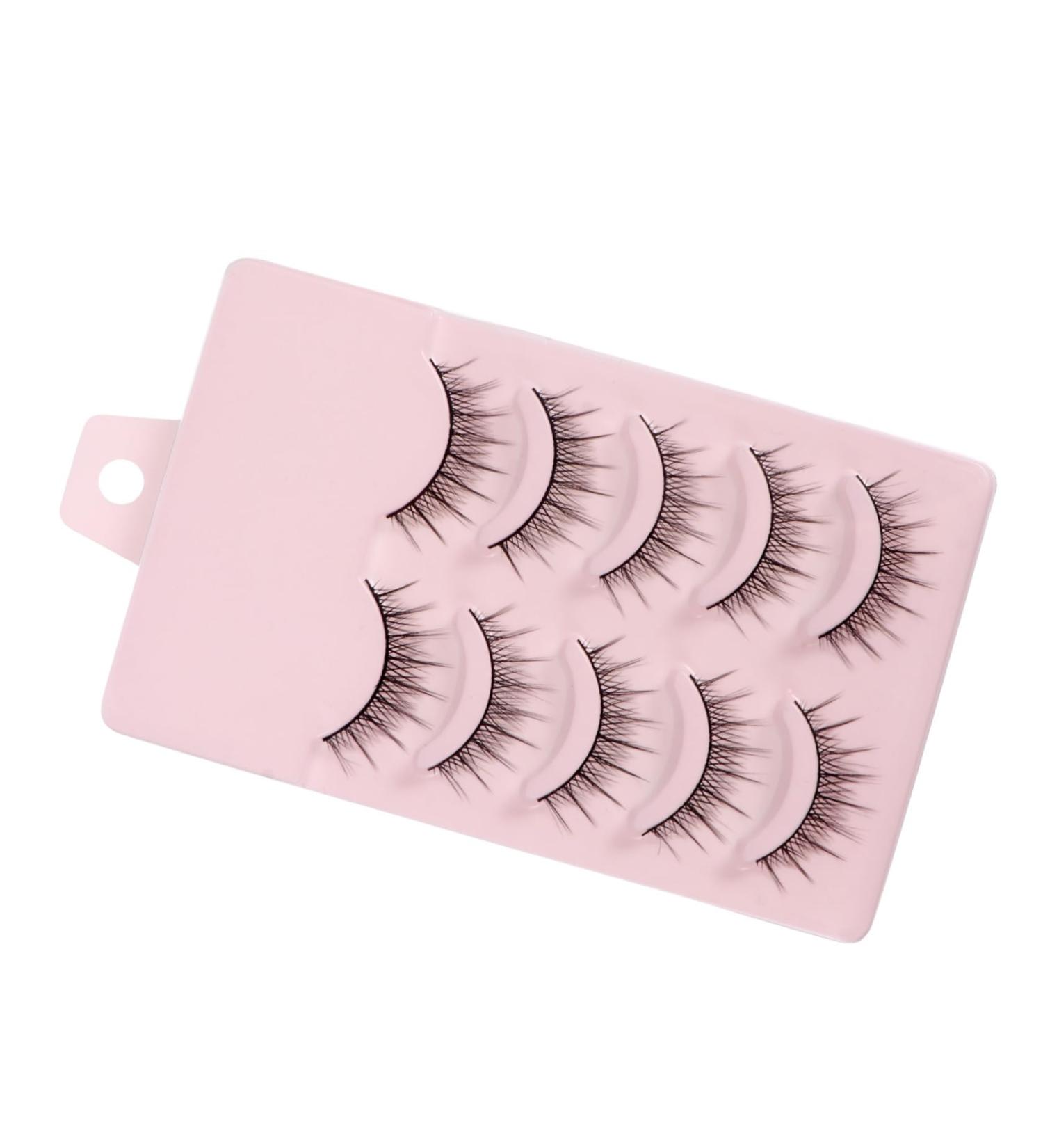 Beaupretty 5 Pairs Fake Eyelashes Puffy Stickers Makeup Eye Stickers Natural False Eyelashes Wispy Lashes Handmade Eyelash Women Wispy Eye Lashes Full Strips Eyelash Miss Chemical Fiber Dense - Buy Online on GoSupps.com