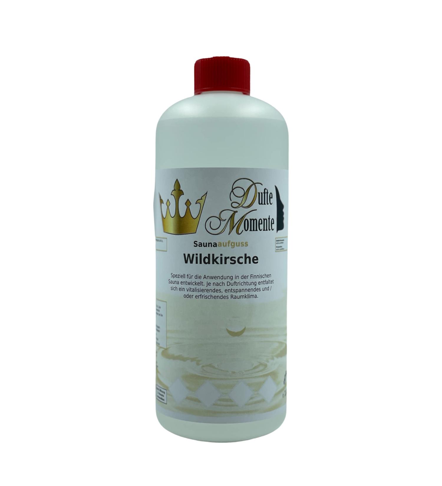 Wild Cherry Sauna Infusion Concentrate - 1L HDPE Bottle with Dropper & Child Safety Lock - International Shipping - Buy Online on GoSupps.com