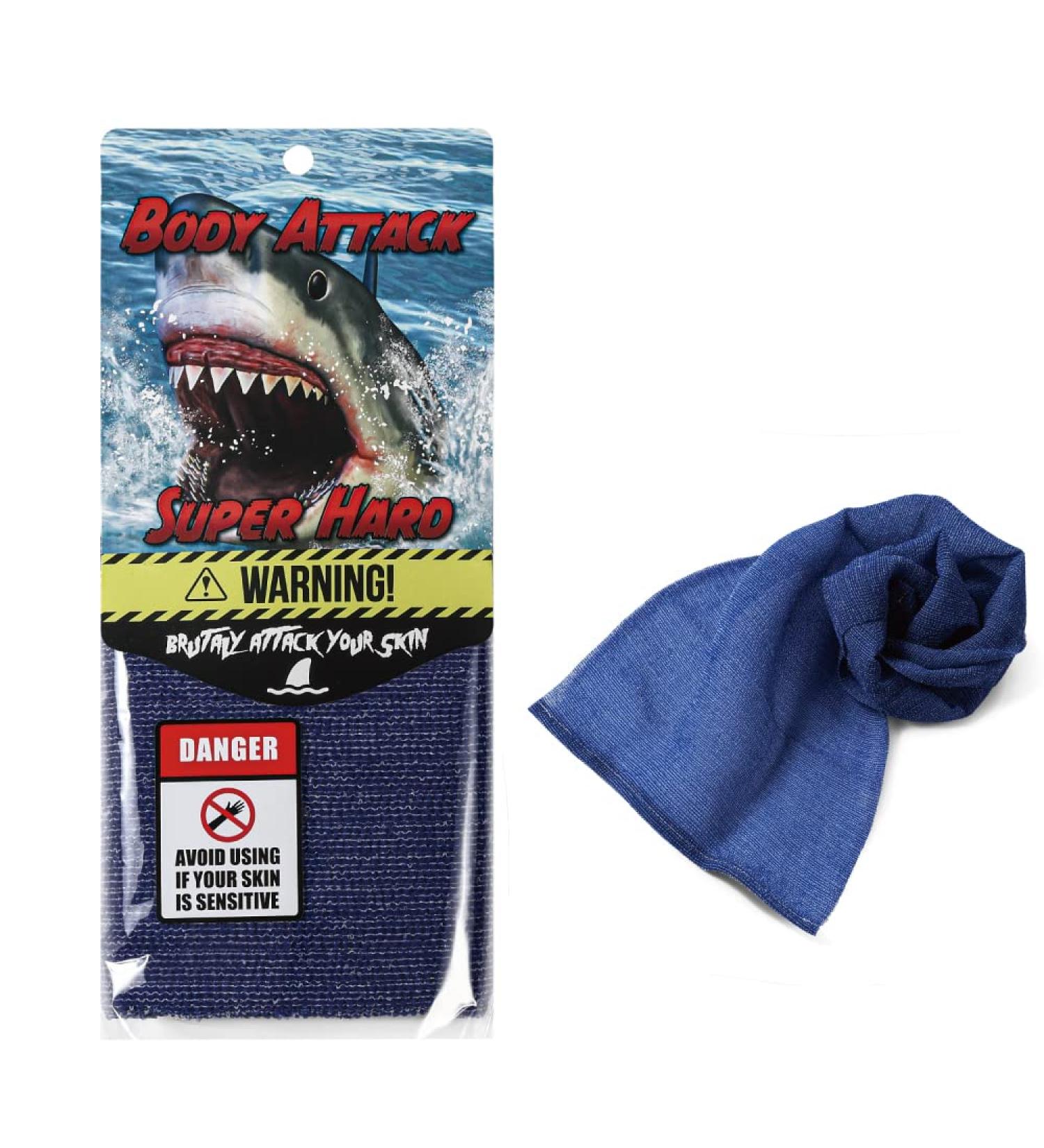 Japanese Exfoliating Washcloth - Back Scrubber for Dead Skin Removal - Exfoliating Towel for Fluffy Foam Lather - Loofah for Women and Men (Blue) - Buy Online on GoSupps.com