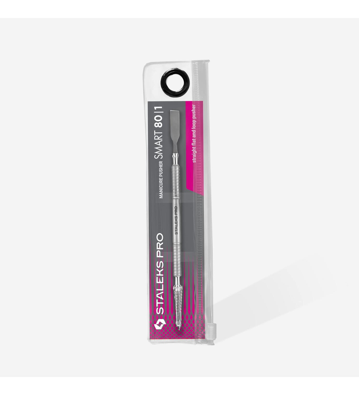 Cuticle Pusher & Pedicure Spatula | Staleks Pro SMART 80/1 - Premium Manicure Tools for Flawless Nails - Buy Online on GoSupps.com