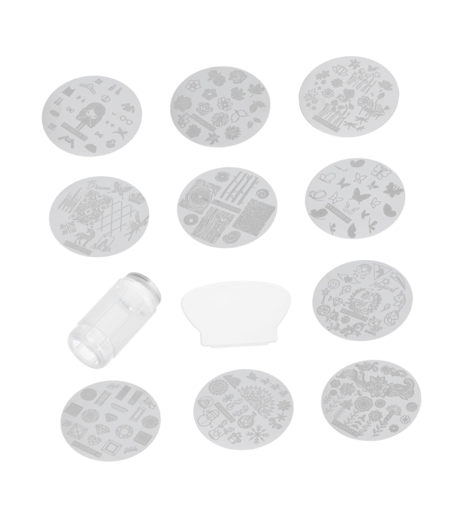 minkissy 1 Set Nail Art Printing Plate Nail Polish Stamping Plate Christmas Nail Template Nail Stamp Plate Templates Holiday Nail Stamping Plate Nails Kits Nail Decals Halloween Silica Gel - Buy Online on GoSupps.com