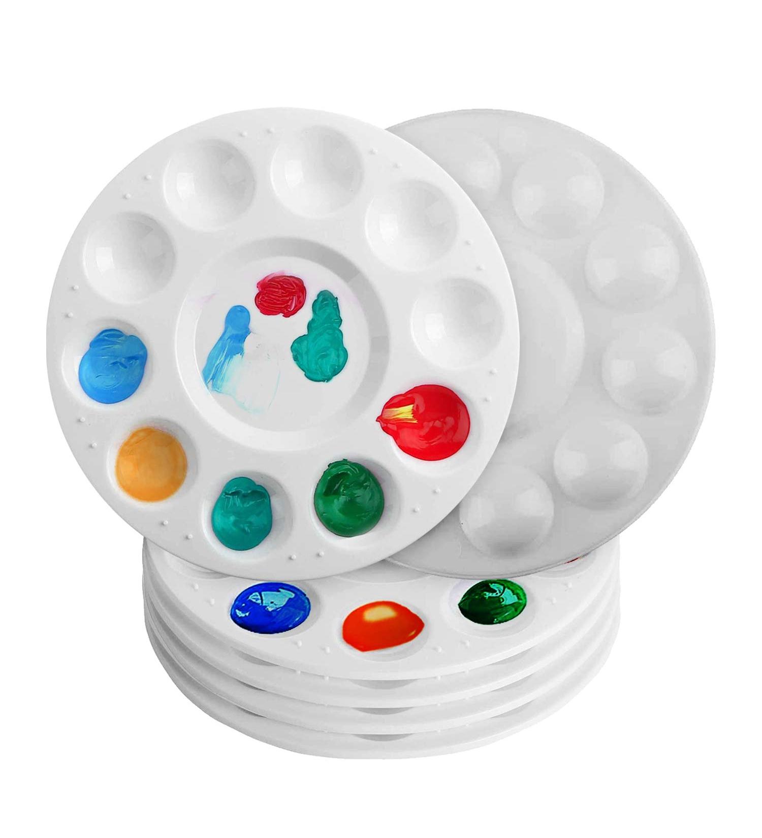 Zaldui Paint Tray Palettes - 6 Pack Kids Plastic Painting Palette Set - Buy Online on GoSupps.com