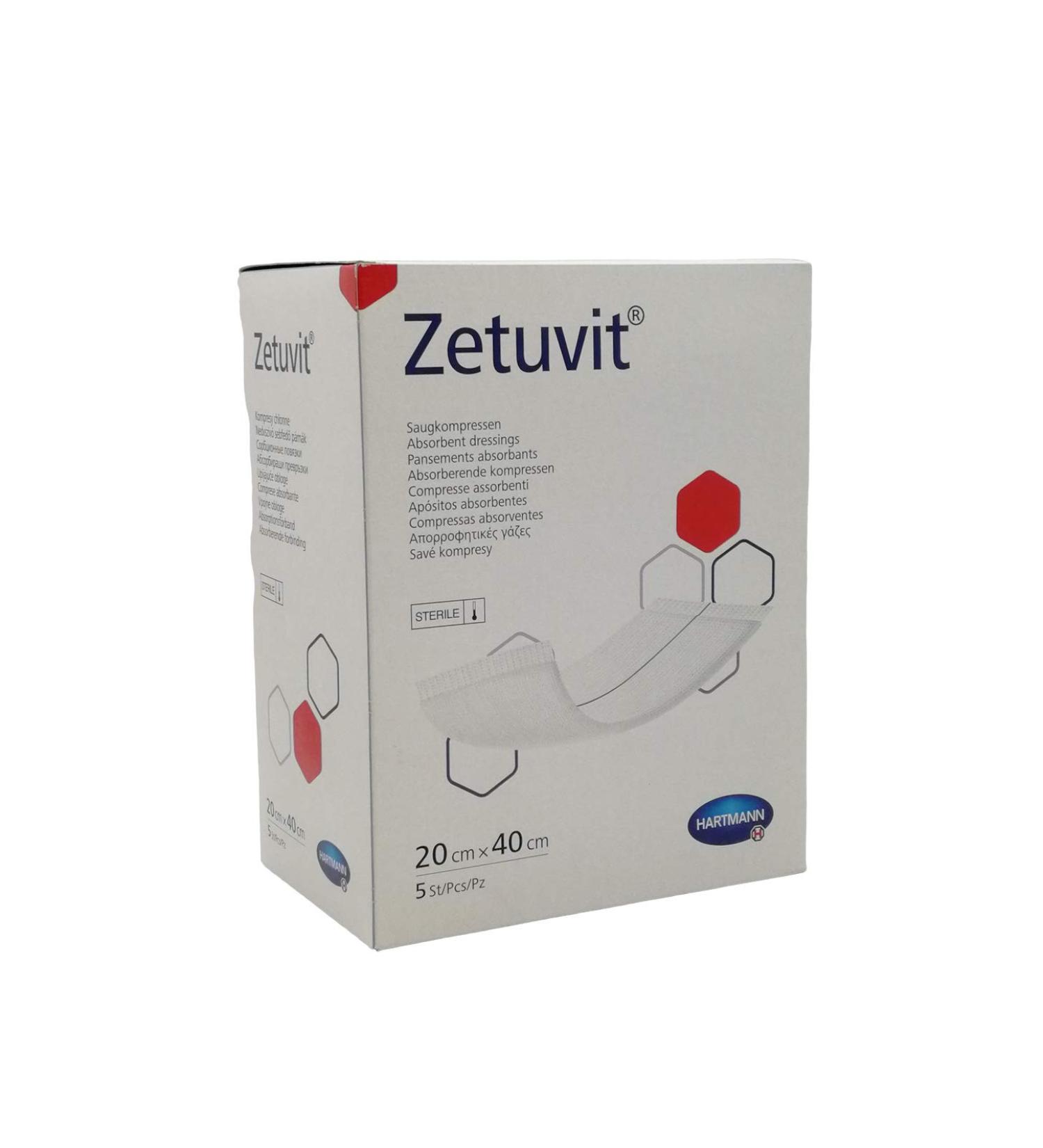 Buy Zetuvit Sterile Suction Compresses 20x40 cm - International Shipping Available - Buy Online on GoSupps.com