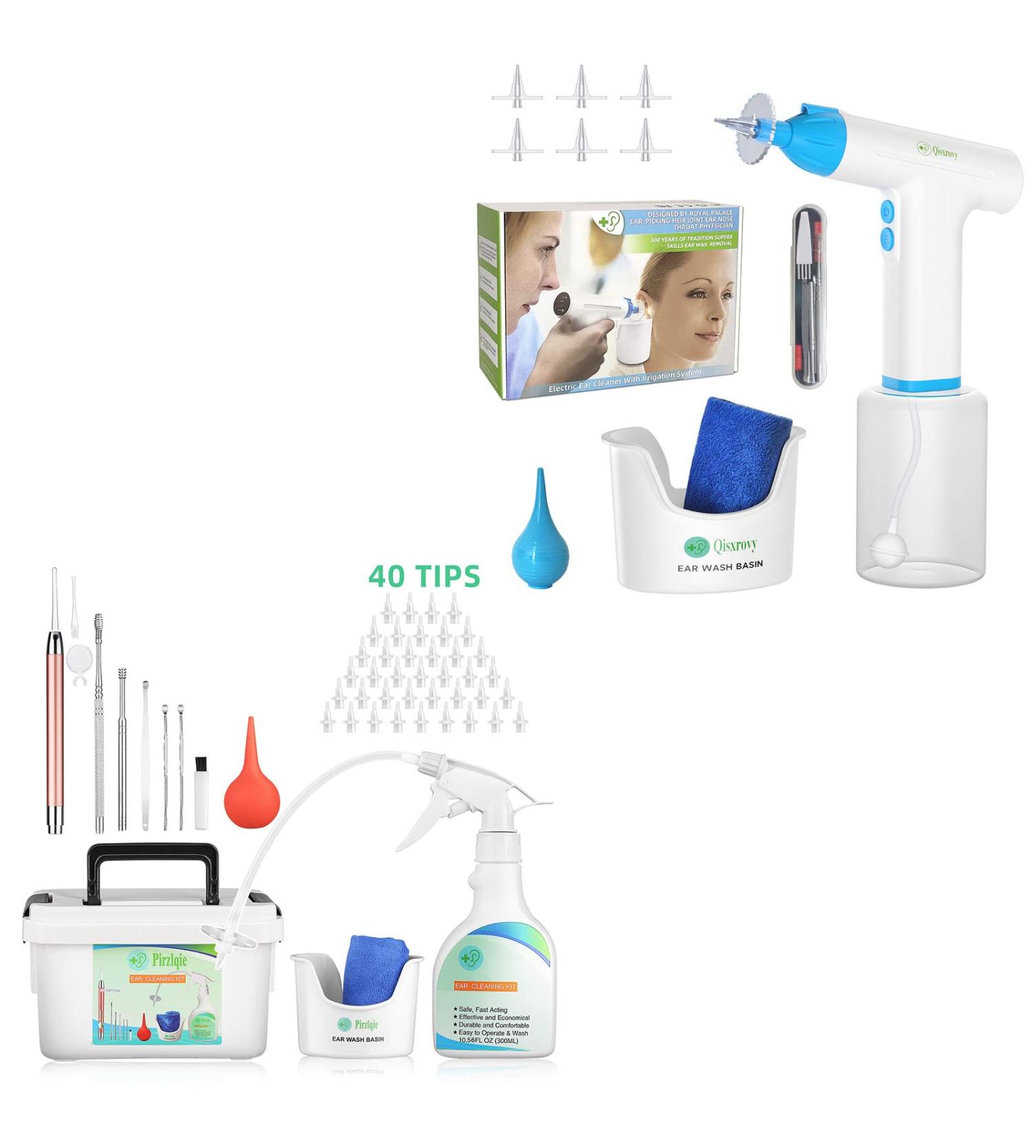 Electric Ear Wax Removal Kit - Safe & Easy Ear Cleaning for Adults & Kids - Buy Online on GoSupps.com