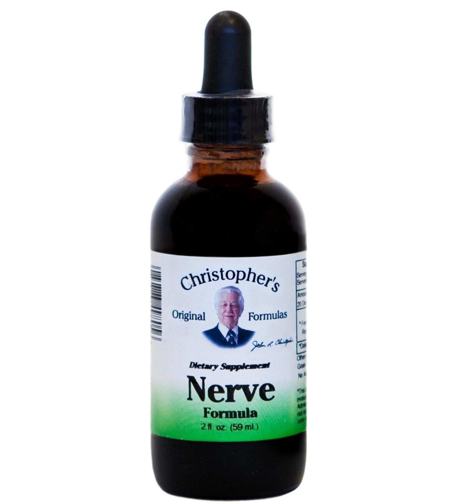 Christopher's Original Formulas Nerve Formula, Natural Herbal Supplement, 2 oz - Buy Online on GoSupps.com