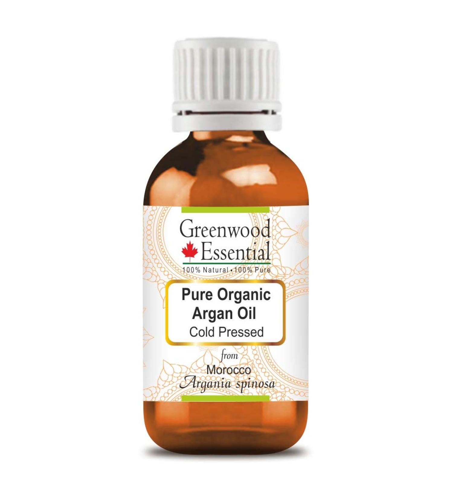 Greenwood Essential Natural Argan Oil - Pure Moroccan Argan Oil (Argania Spinosa) Cold-Pressed Therapeutic Quality - 10ml (0.33 oz) - Buy Online on GoSupps.com