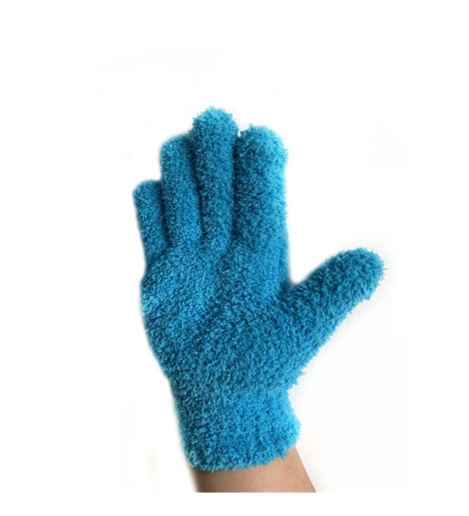 MBNVBNM Cleaning gloves Ultrafine Fiber Dedusting Cleaning Gloves Cleaning Window Dedusting Tools Reusable Cleaning Gloves Household Cleaning Tools (Color : 2 Size : One size fits all)