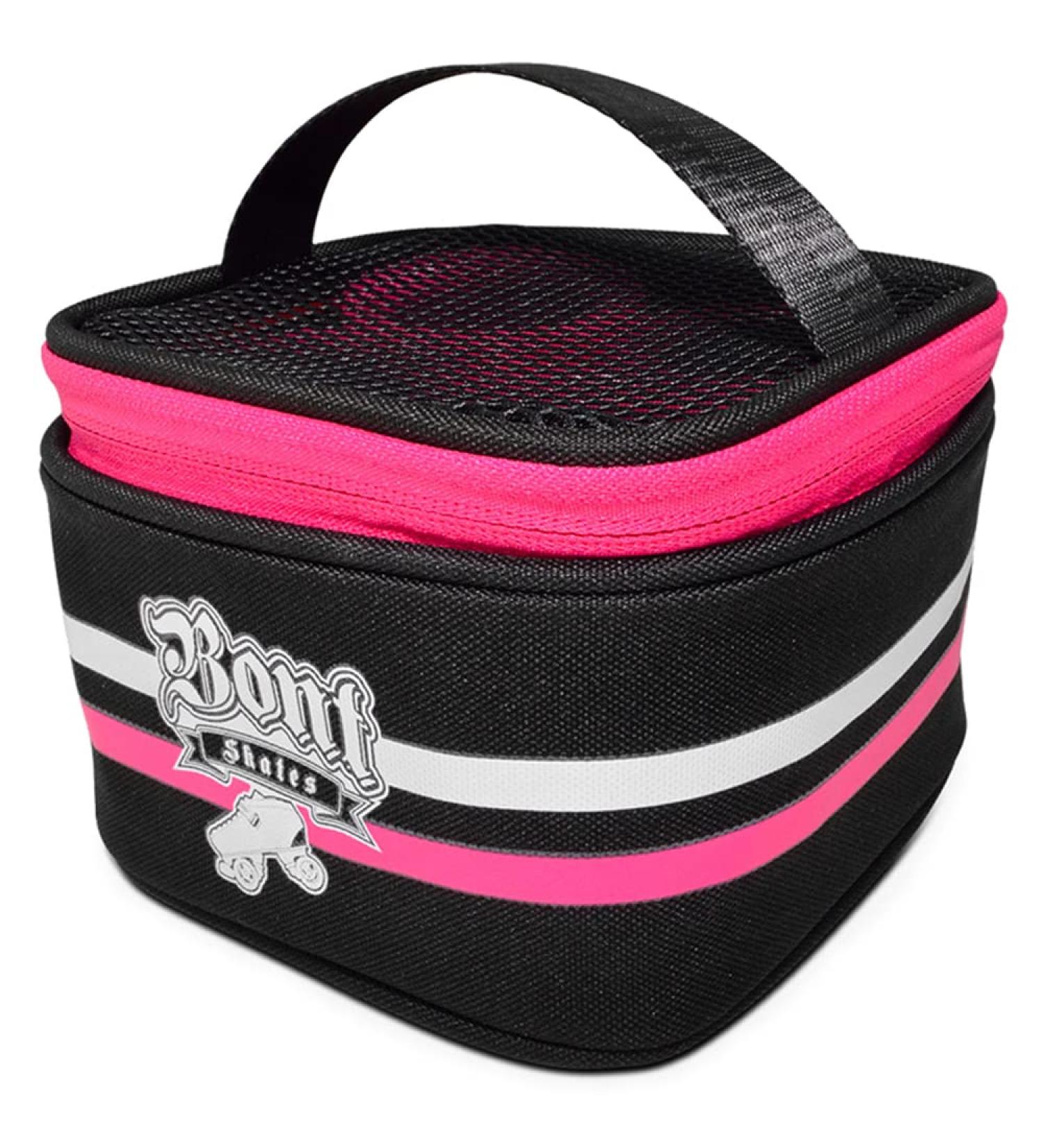 Bont Skates Quad Roller Skate Wheel Bag Holder - Black/Pink - Fits 8 Wheels - Buy Online on GoSupps.com