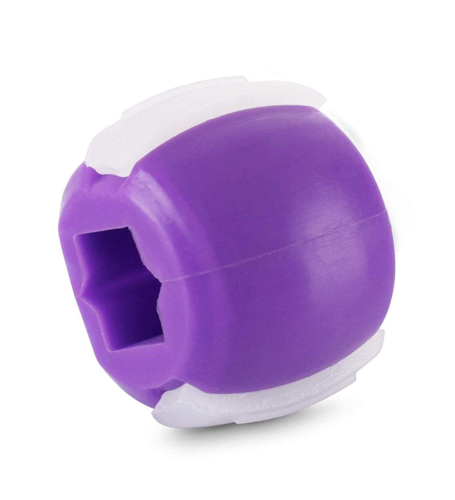 Jaw Exerciser Face and Neck Exerciser Double Chin Reducer Eliminator for Jaw Exercise Ball to Face Lift Chisel Chin Slimming & Neck Muscle Helps Reduce Stress and Cravings Purple_50LBS - Buy Online on GoSupps.com