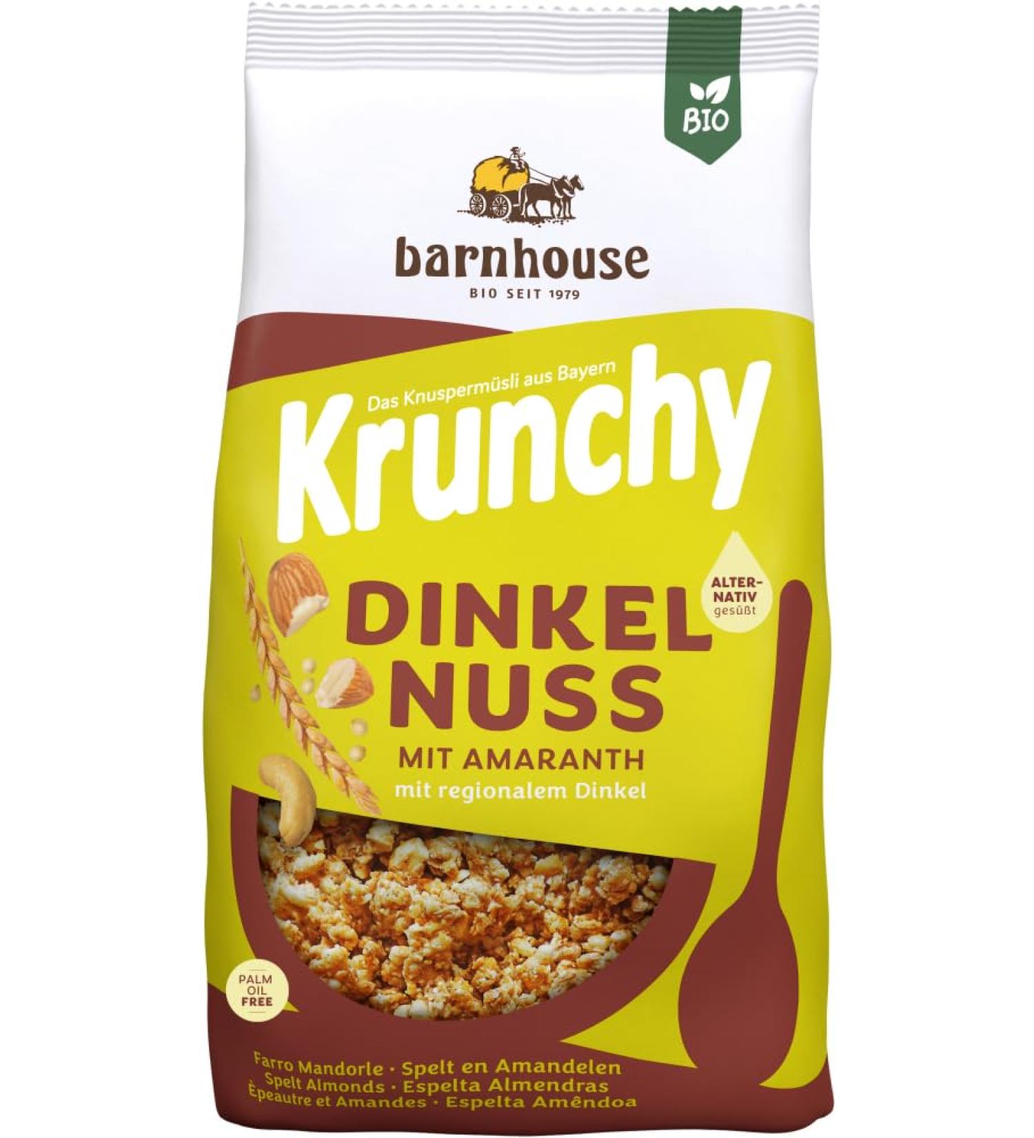 Barnhouse Barnhouse Organic Krunchy Amaranth Spelt Nuts 6 x 375g