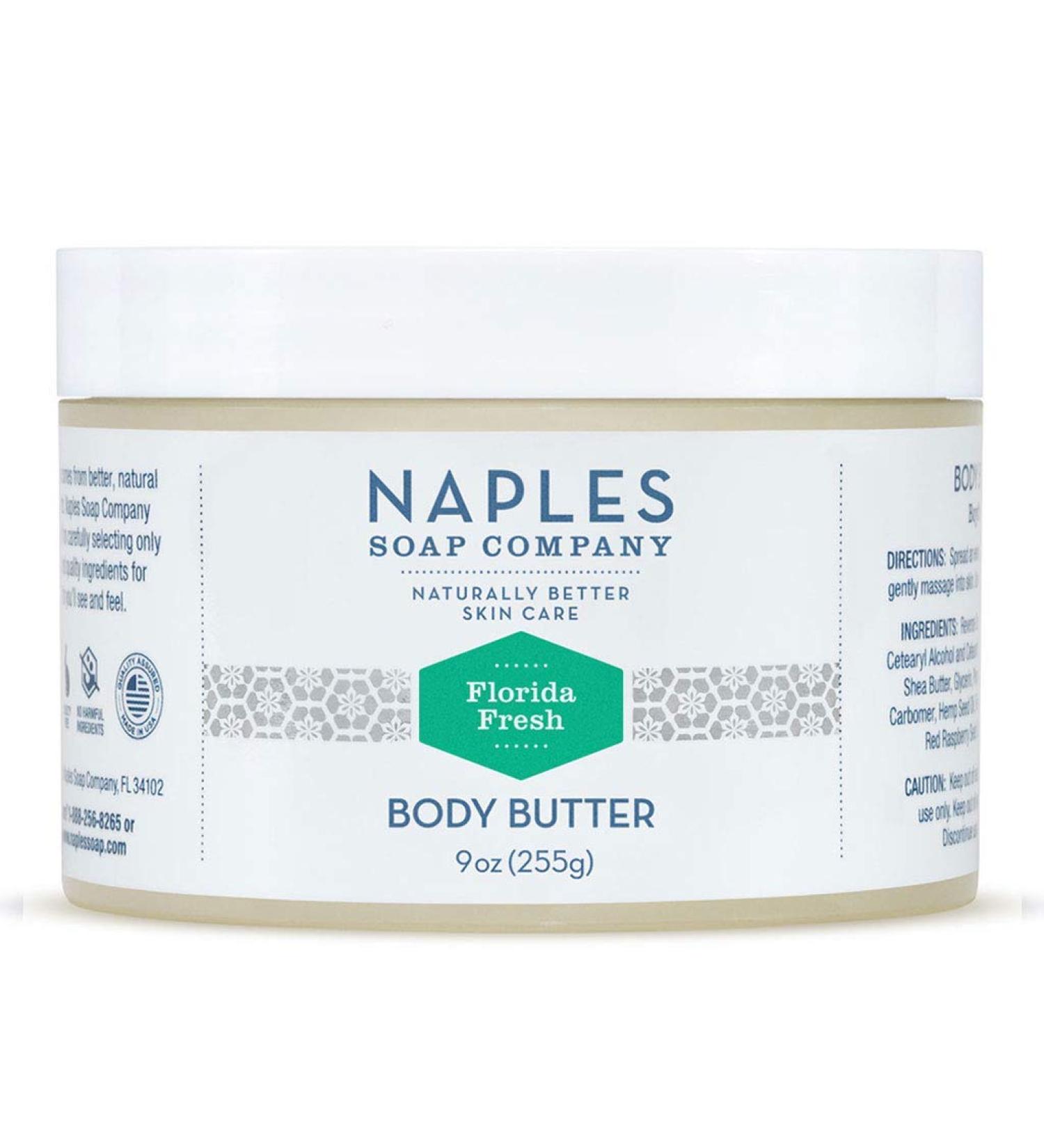 Florida Fresh Citrus Natural Body Butter - 9 oz Rich Cocoa Shea for Women | Nourishing and Moisturizing Skin Care - Buy Online on GoSupps.com