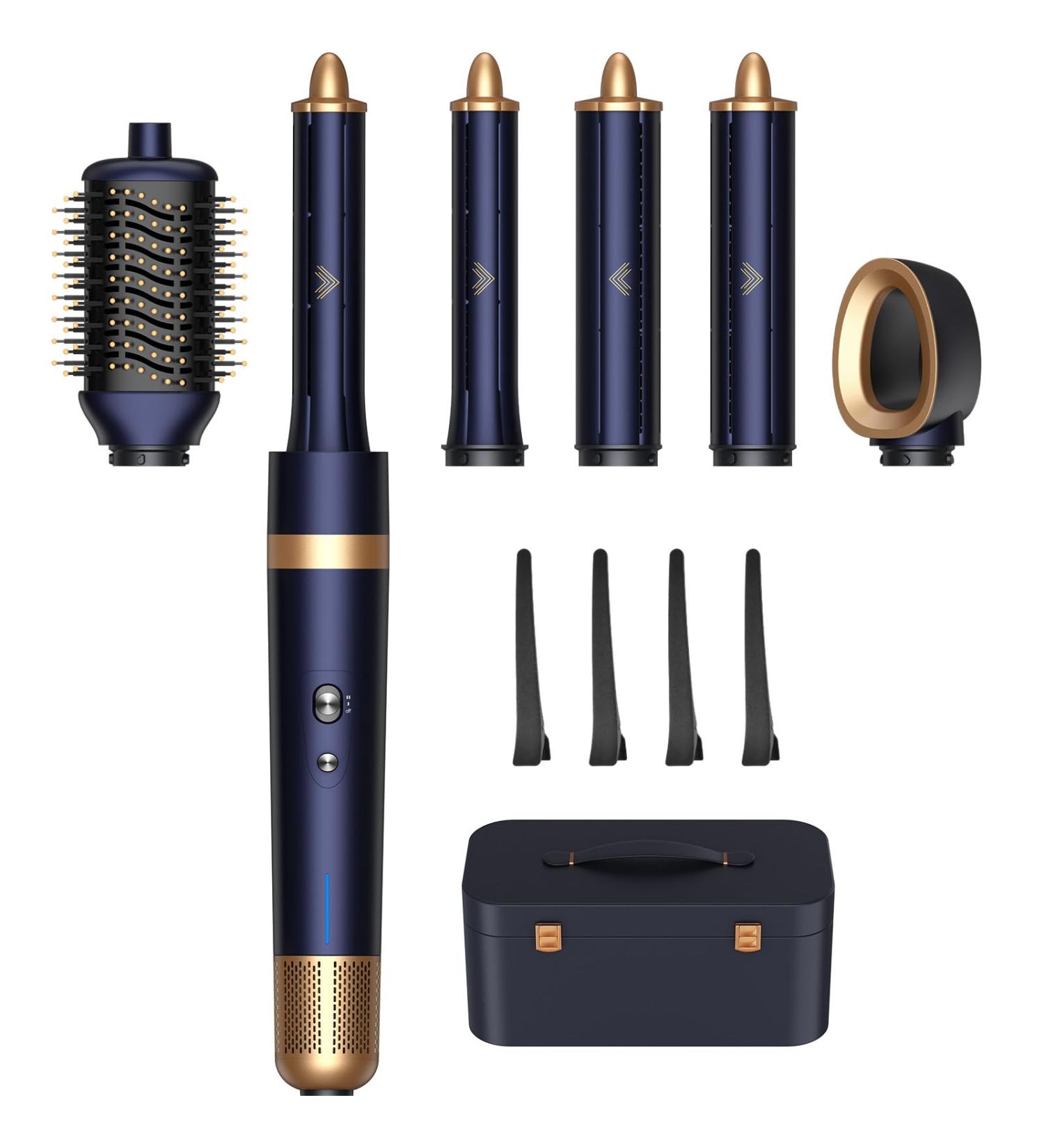 6 in 1 Multifunctional Hair Styler Set - Auto-Wrap Curling Iron & Hot Air Brush for Women | Perfect Drying & Styling Gift - Buy Online on GoSupps.com