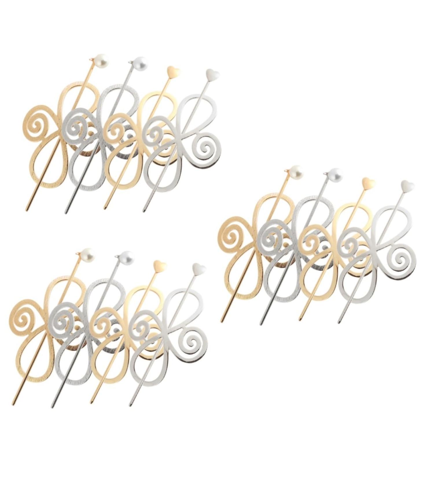 minkissy 12 Sets Hairpin Hair Barrettes Hair Clips Metal Tiaras for Girls Medium Hair Clips for Women Girl Hair Accessories Hair Ponytail Hair Sticks for Buns Emptiness Alloy Headband Miss - Buy Online on GoSupps.com