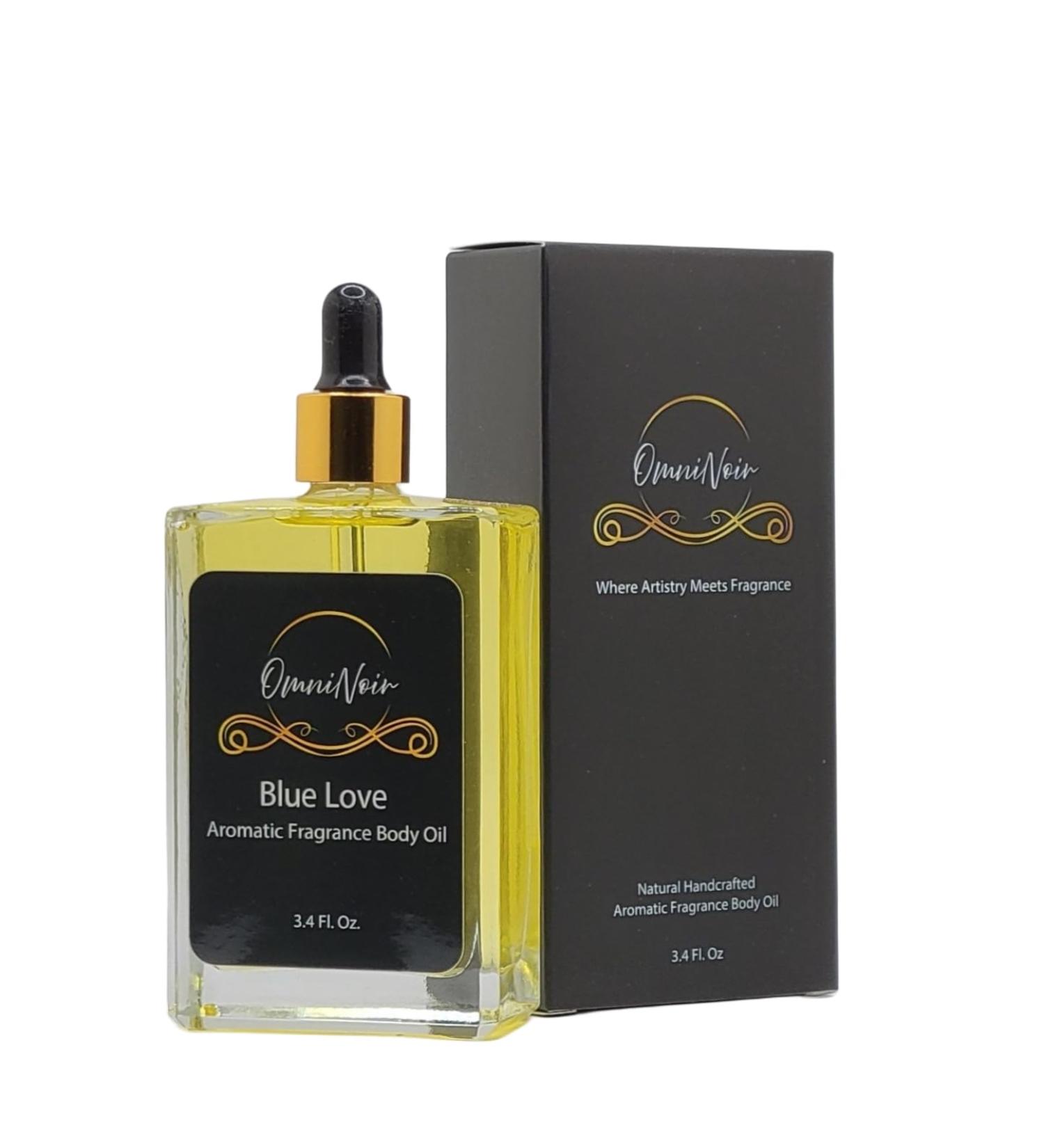 OmniNoir Blue Love - Parfum Body Oil - 3.4 oz (100ml) - Comparison with Blue Mens Luxury Cologne
