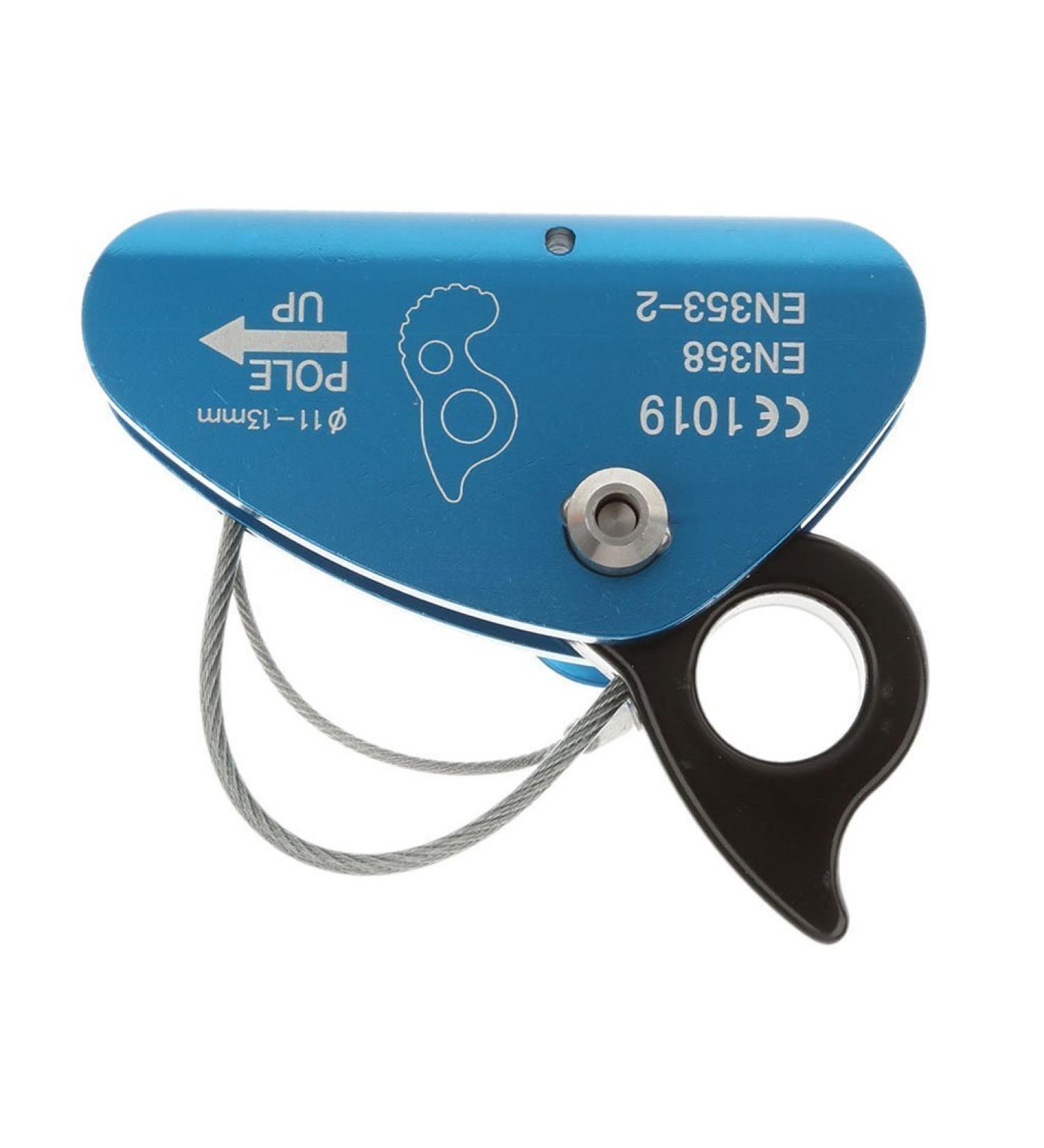 Rope Grab Ascender For Climbing & Arborist Work - Fall Protection Device Fits 14-16mm Ropes | Alloy Steel Safety Gear