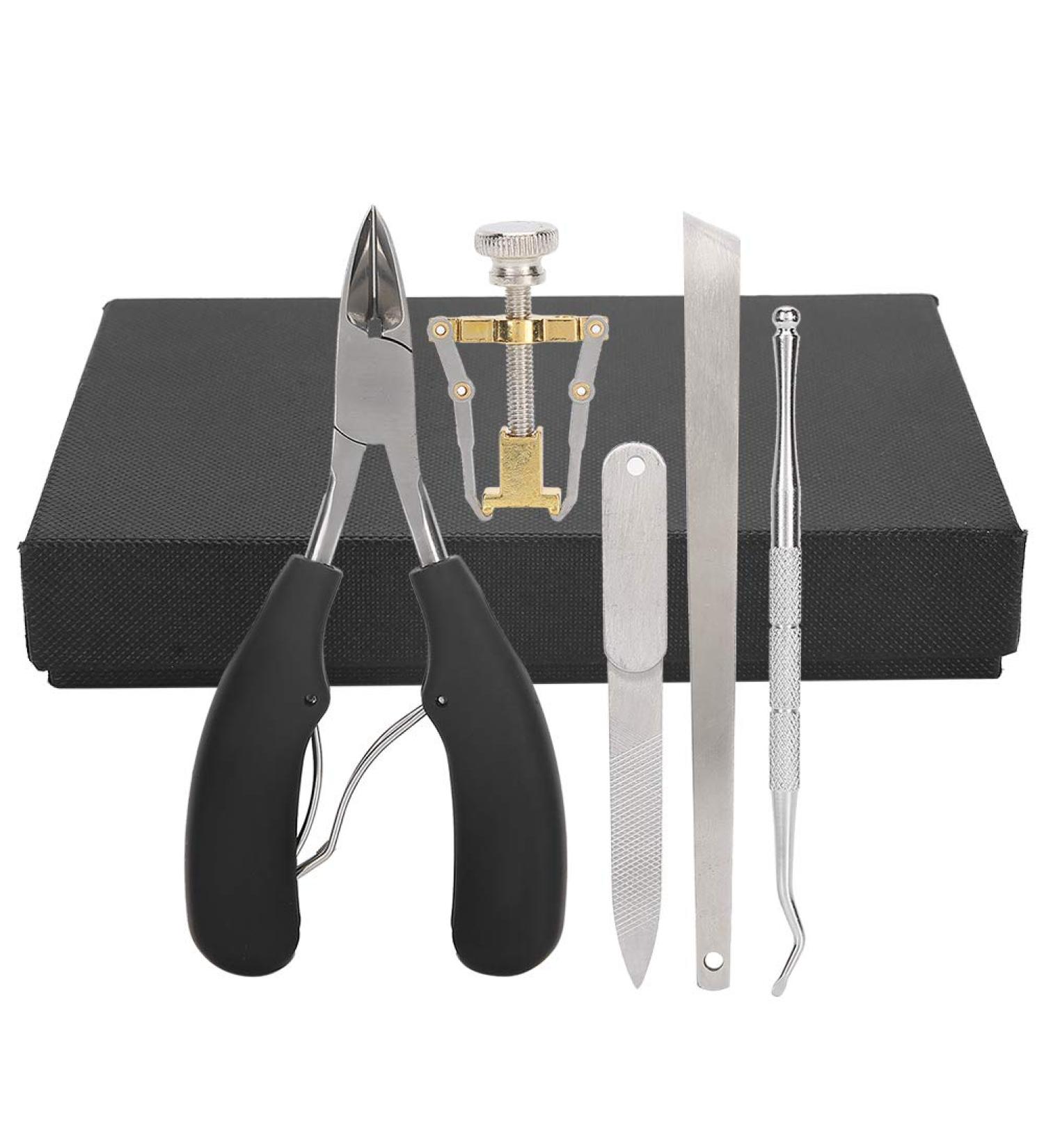 Ruiqas 5Pcs Stainless Steel Nail Cutter Set | Manicure Scissors Nail Picker & Ingrown Nail Corrector - International Shipping - Buy Online on GoSupps.com