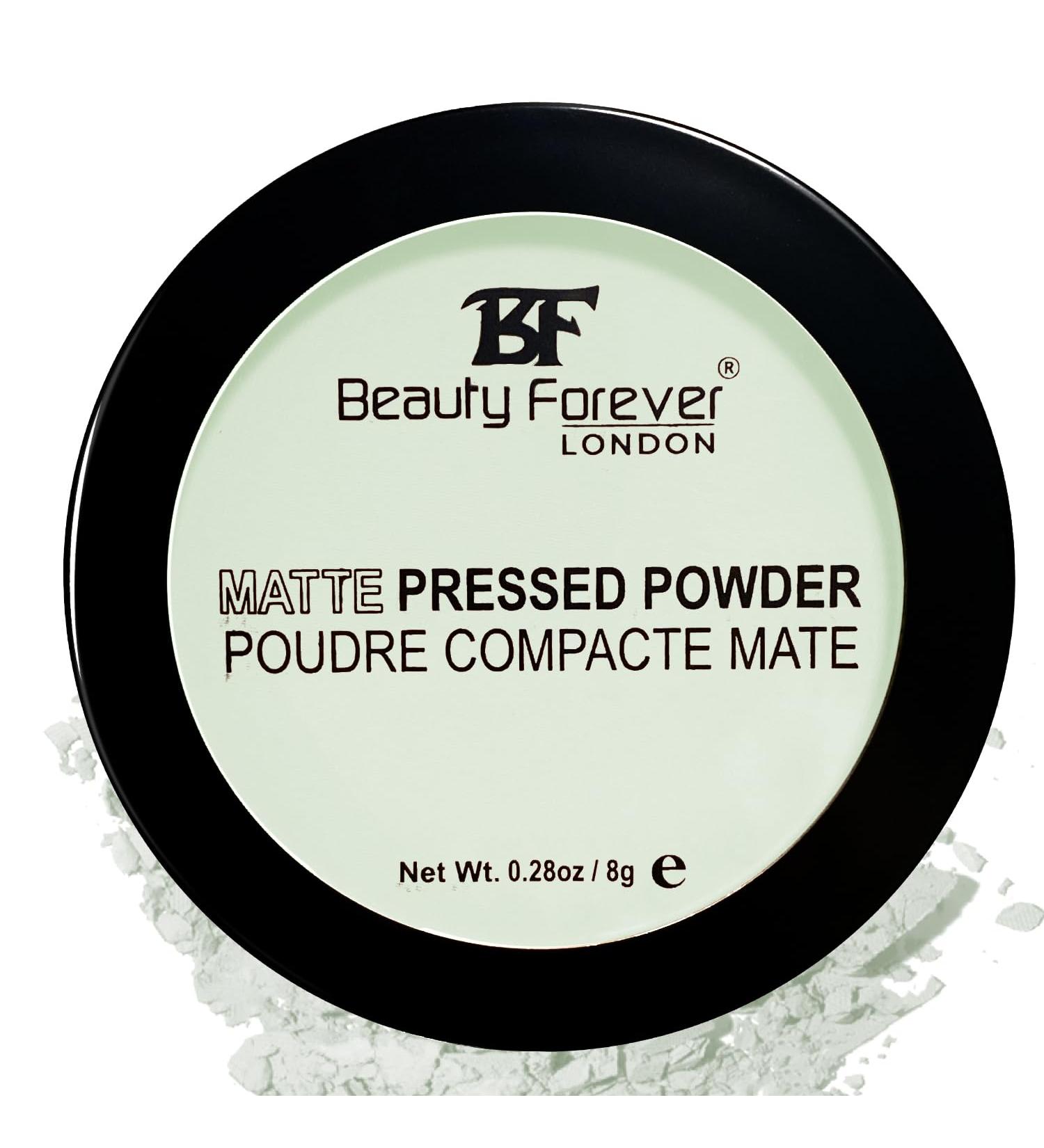 Beauty Forever Matte Pressed Powder 8g - Oil Free & Lightweight (Mint Green) - Buy Online on GoSupps.com
