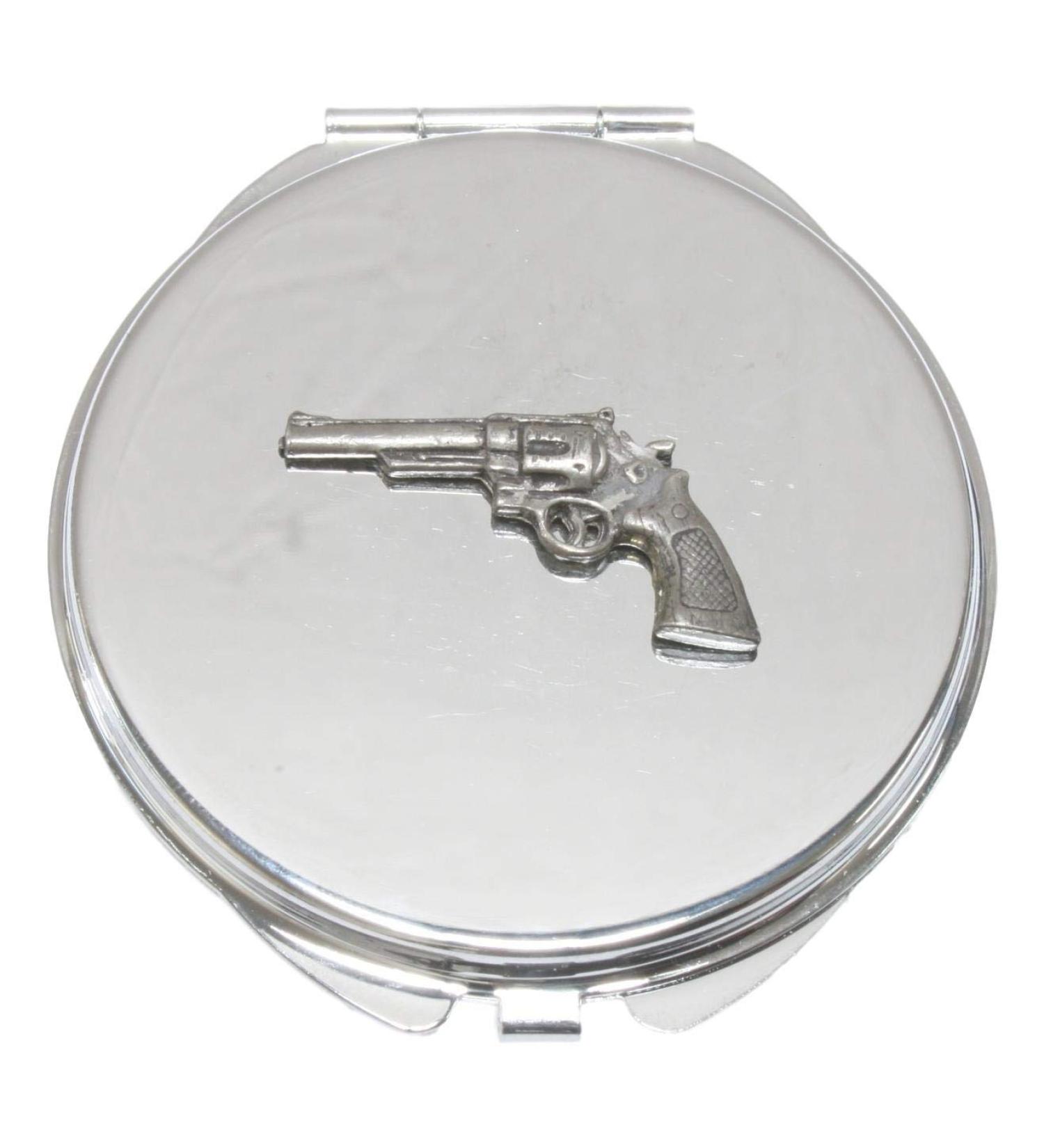 Modern Pistol Compact Mirror Handbag Gift With Free Engraving 280 - Buy Online on GoSupps.com