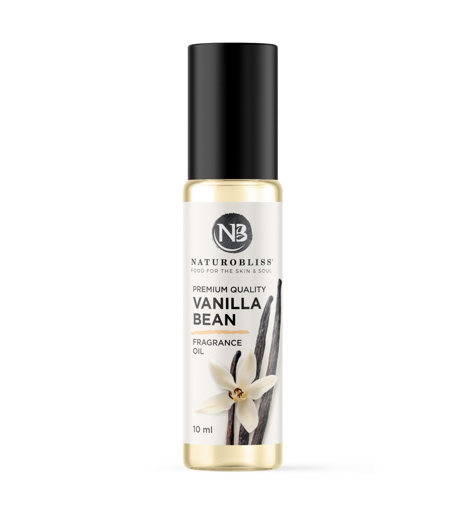 NaturoBliss Vanilla Perfume Roll-On 10ml | Premium Vanilla Fragrance Oil | Long-Lasting Vanilla Bean Scent - Buy Online on GoSupps.com