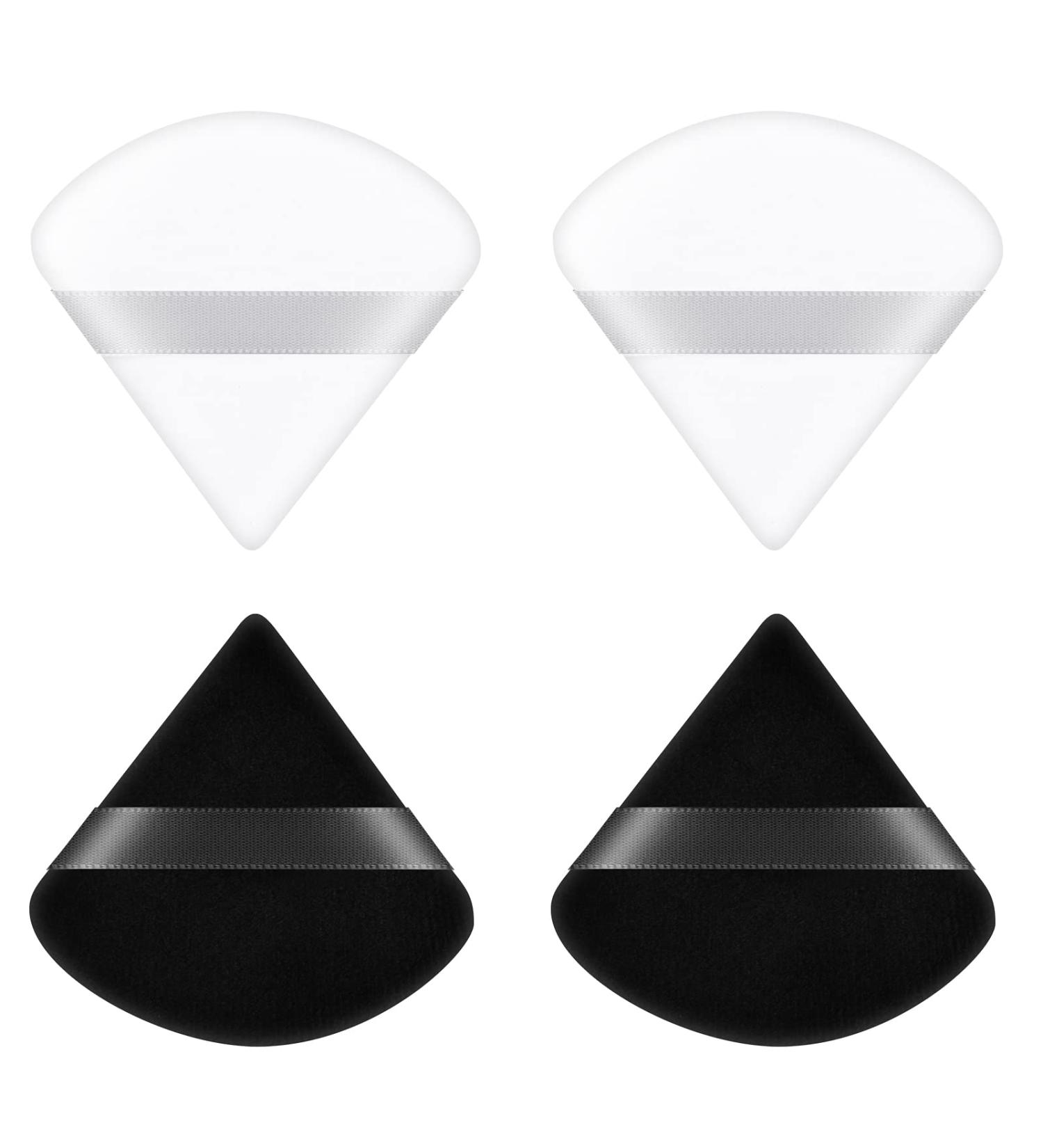 Ainiv 4 PCS Powder Puff Set - Dual-Use Makeup Sponge for Foundation, Loose Powder, and Blush - Washable and Reusable - Black and White #3 - Buy Online on GoSupps.com