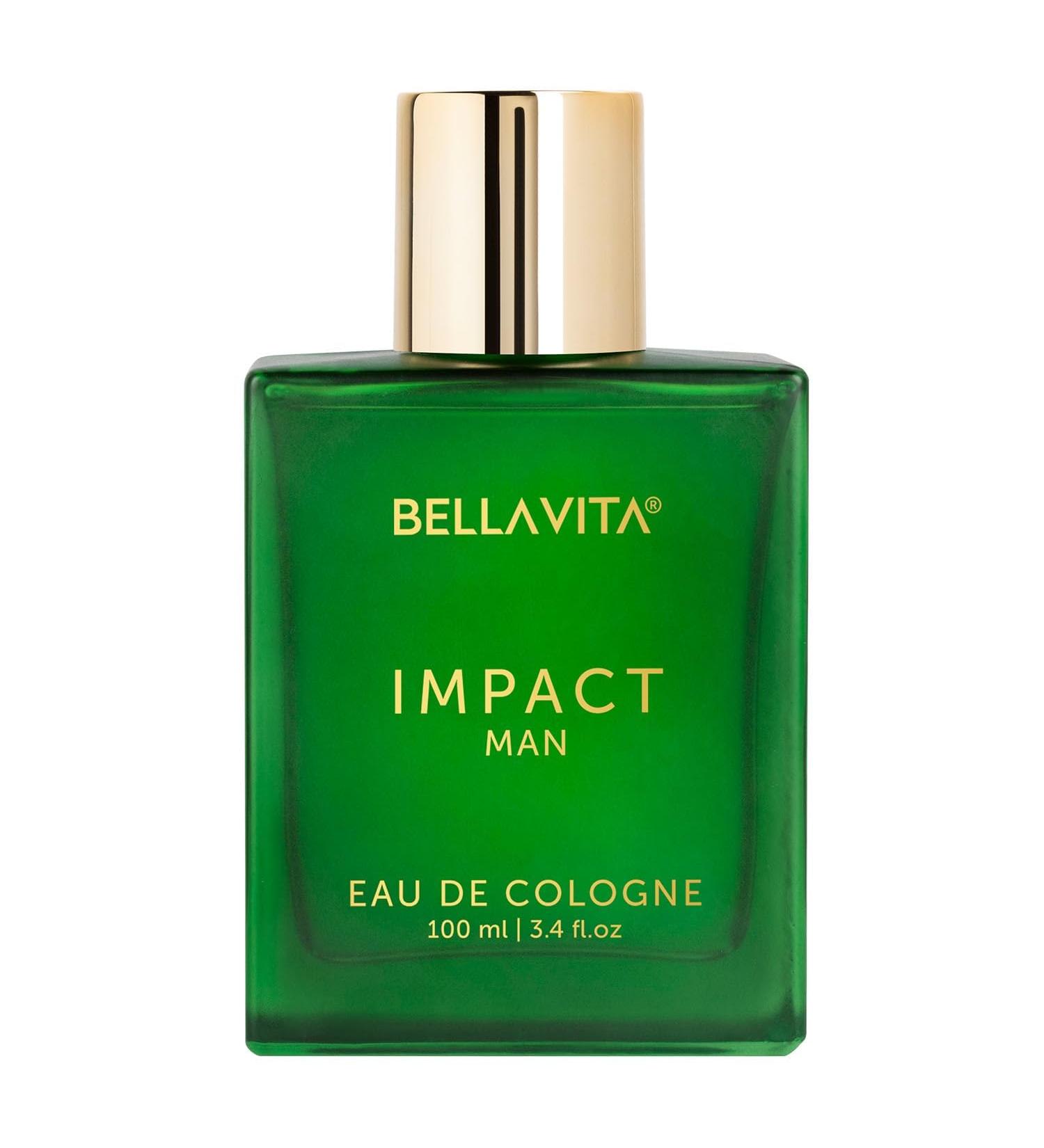 Be.lla Vi.ta Lux.URY Impact Man Eau De Cologne Perfume with Mandarin Orange Patchouli Cedar | Woody Citrusy Long Lasting EDC Fragrance Scent for Men 100Ml - Buy Online on GoSupps.com