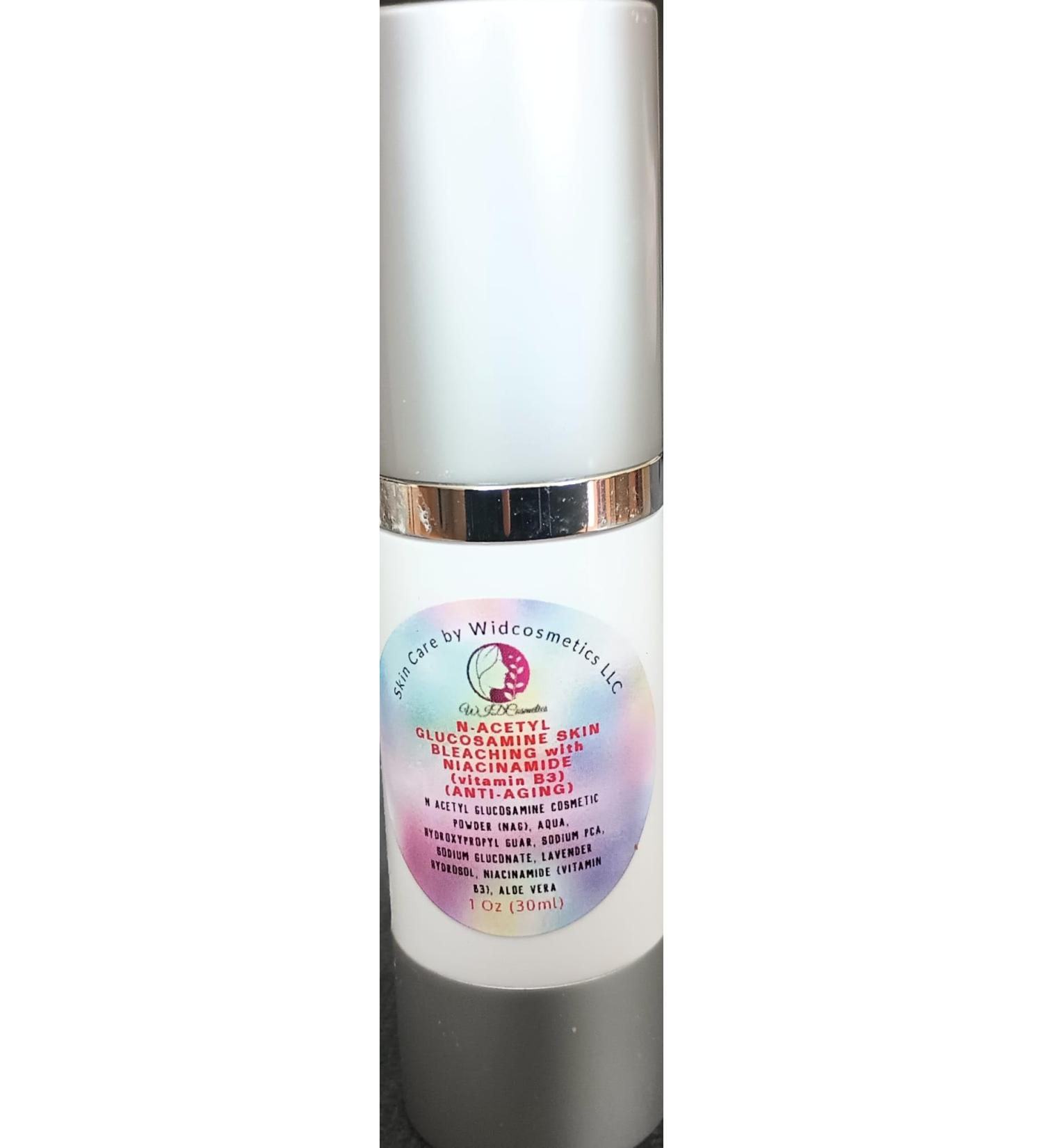 Best Advanced Anti-aging Face Brightener Organic Antiwinkles Acetyl-Glucosamine Serum + vitamin B3 (Niacinamide) Efficient Anti-aging Face Faster Wrinkle reduction Re-activate skin Youth (30 ml) - Buy Online on GoSupps.com