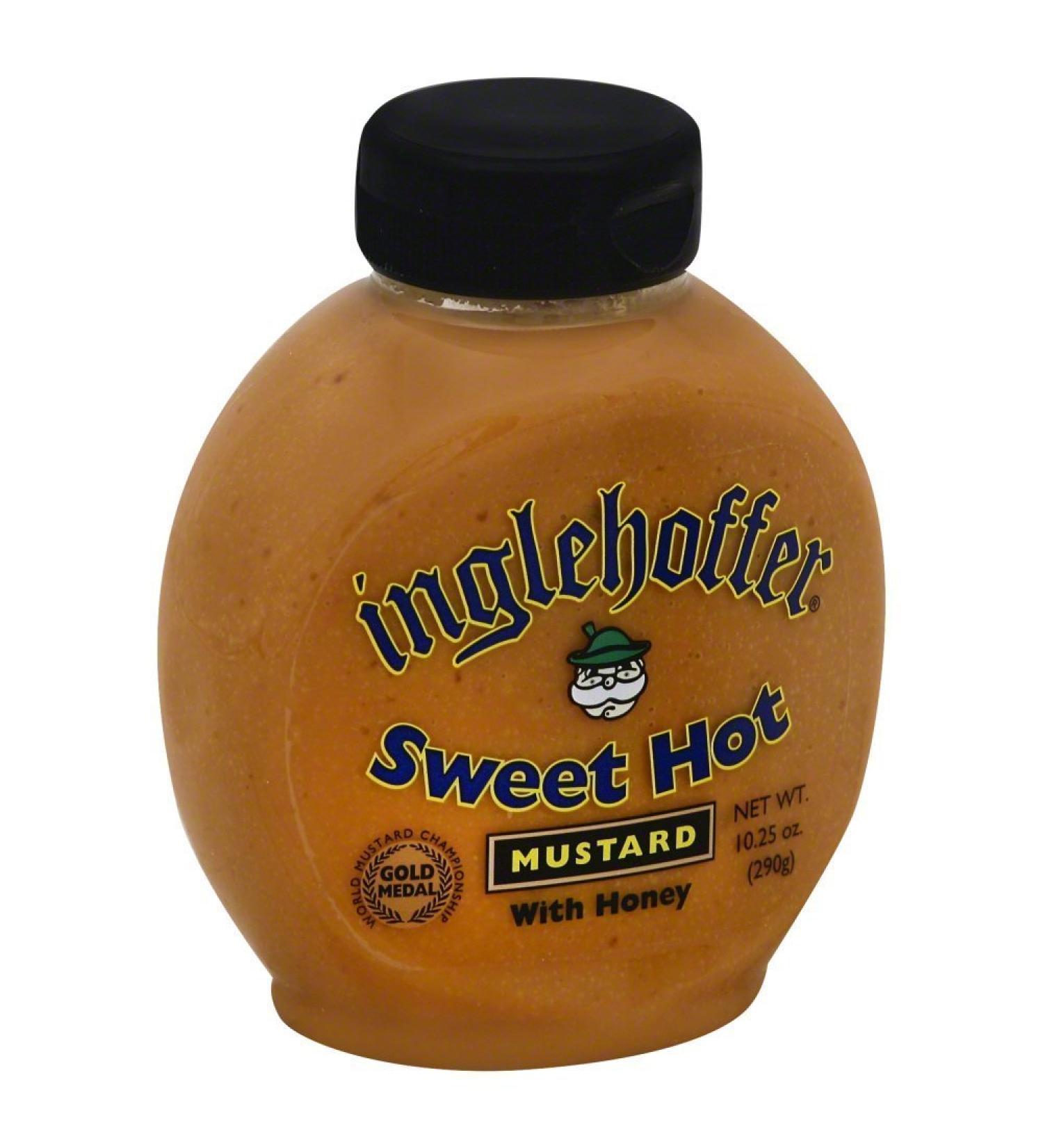 Inglehoffer Mustard Sweet Hot Squeeze 10.25 OZ (Pack of 2) Mustard 10.25 Ounce (Pack of 2)