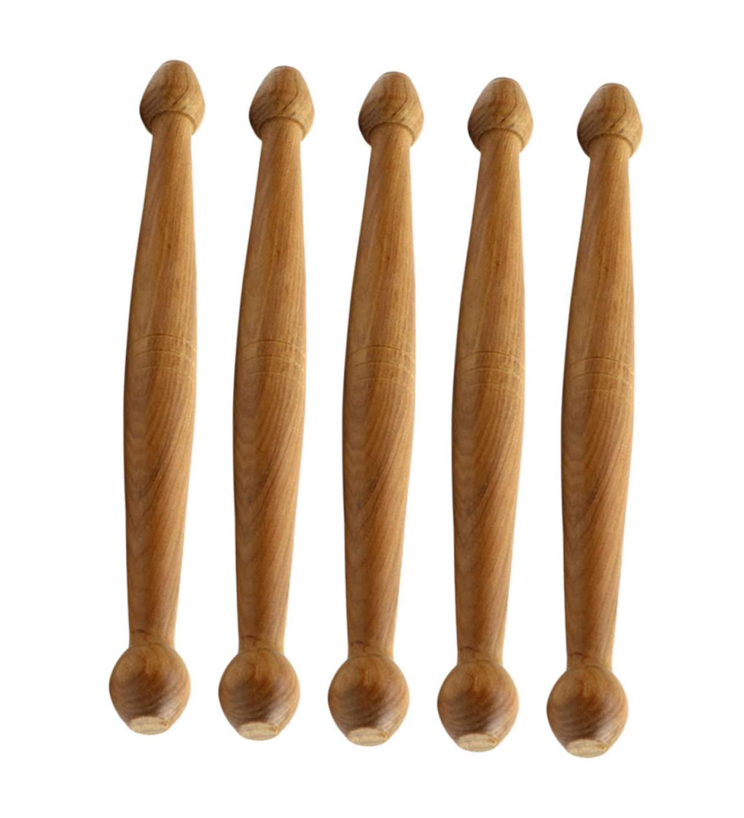 Healeeved 5-St Wooden Massage Device | Portable Body & Foot Massager | Practical Light Wooden Sticks & Acupuncture Rods - International Shipping Available - Buy Online on GoSupps.com