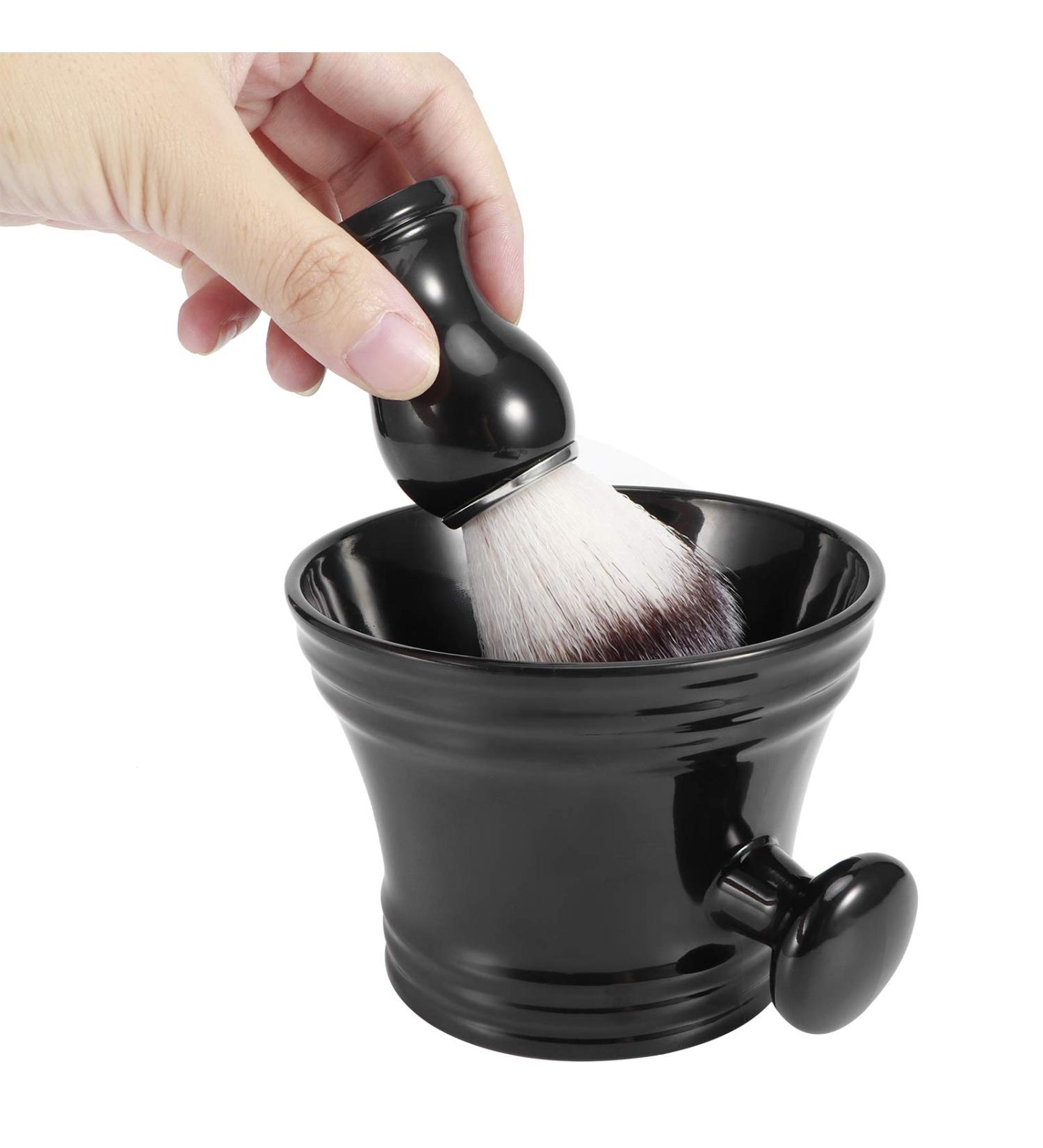 Premium Bart Razor Set - Men's Shaving Essentials with Soap Bowl Beard Care Brush & Mustache Razor Elevate Your Grooming Routine! - Buy Online on GoSupps.com
