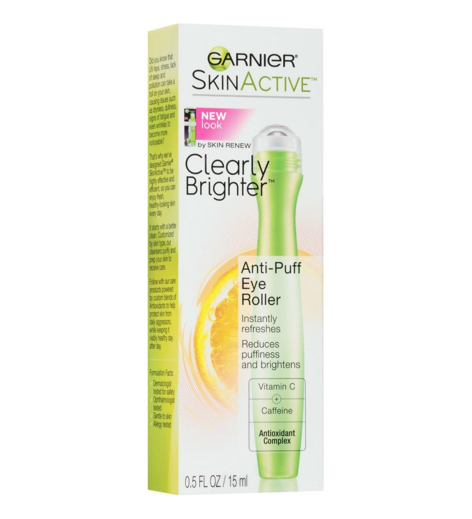 Garnier SkinActive Brightening Anti-Puff Eye Roller 0.5 oz (Pack of 3) - Buy Online on GoSupps.com