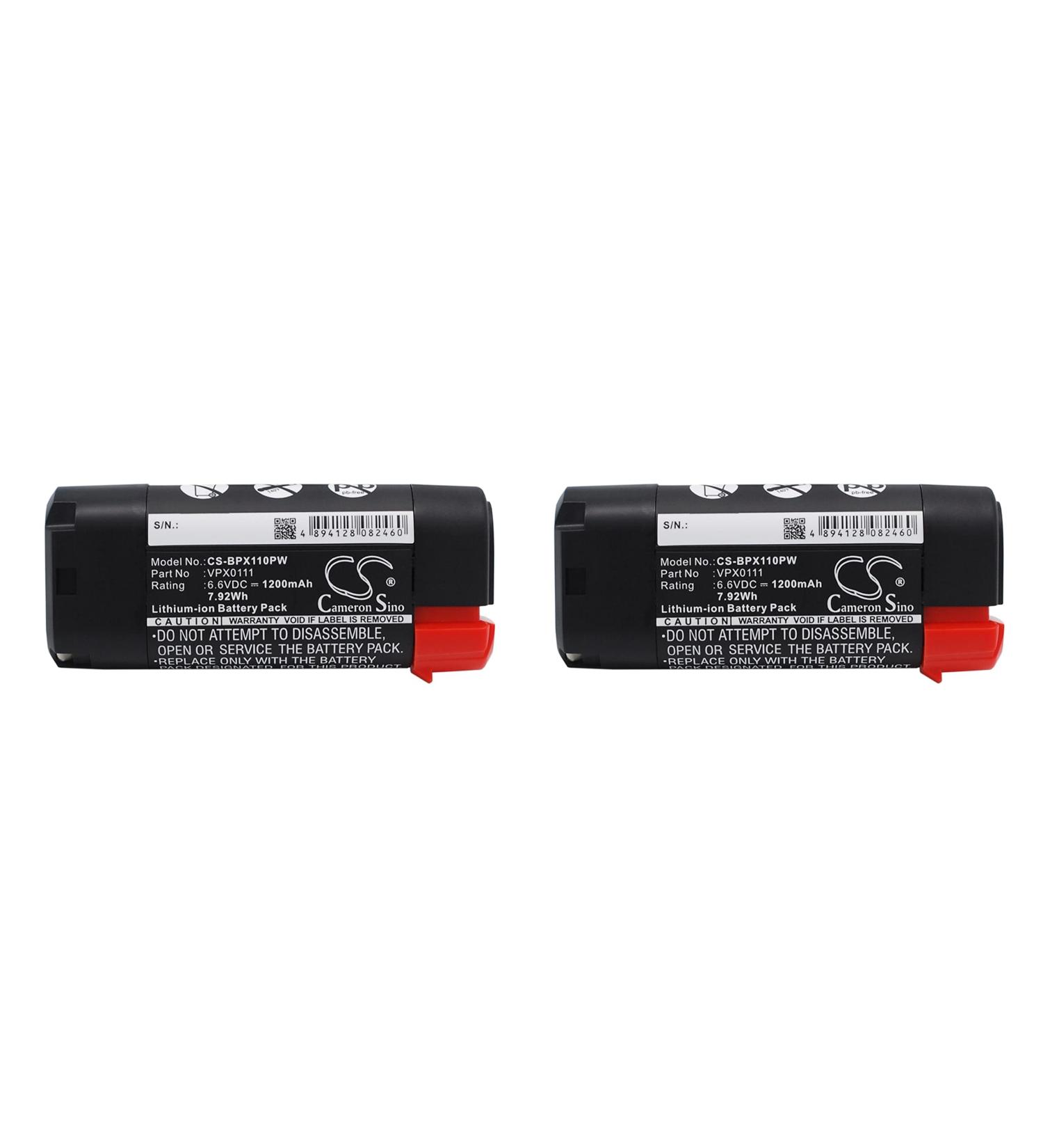 2 Pcs 1200mAh/6.6V Replacement Battery for VPX Series - VPX1501 VPX1201 VPX1212X & More - International Shipping Available - Buy Online on GoSupps.com