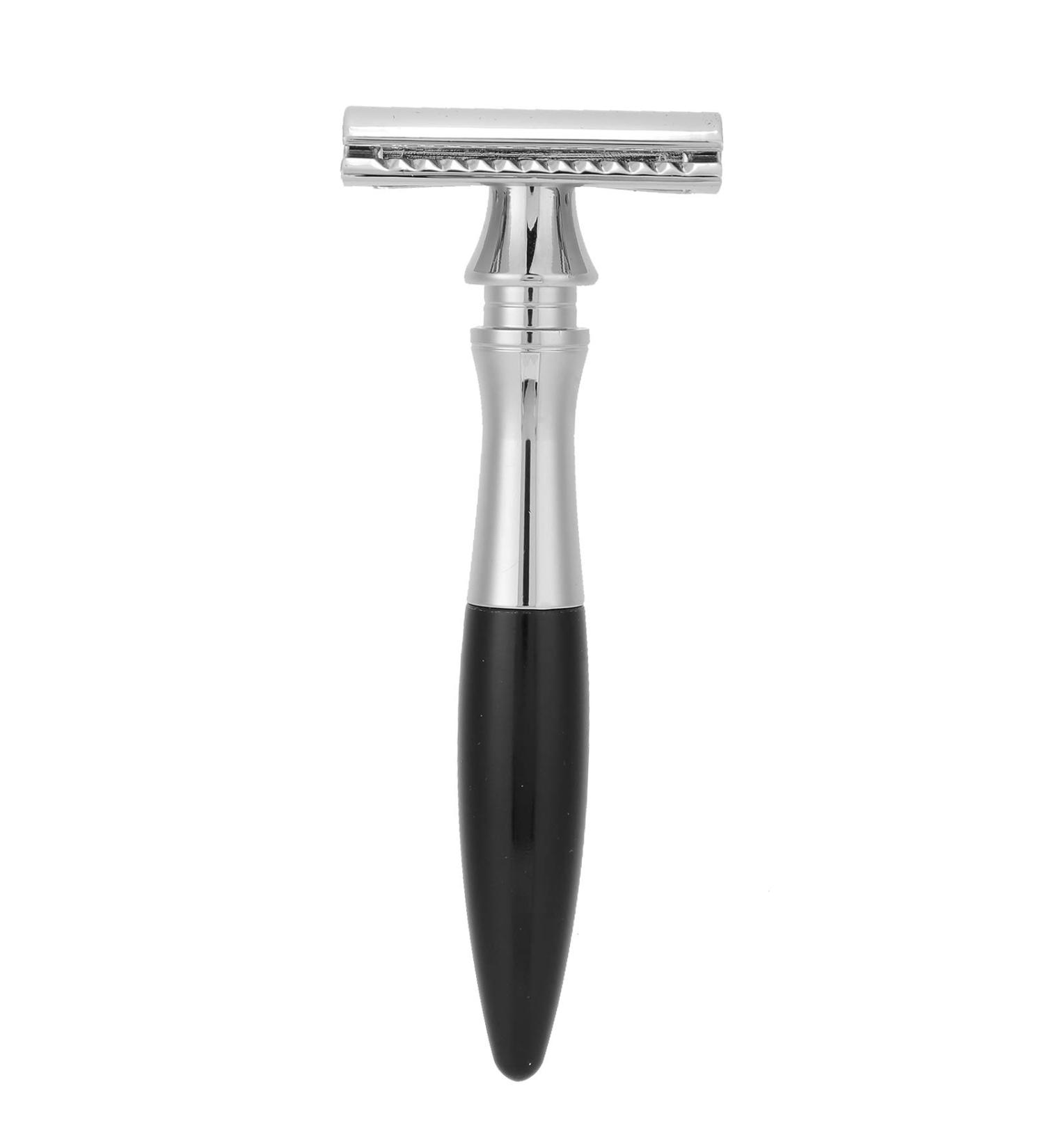 Double Edge Blade Retro Safety Razor - Foldable Stainless Steel Men's Hand Razor (Black) | Razor Epilation Device & Accessories for Hair Removal - Buy Online on GoSupps.com