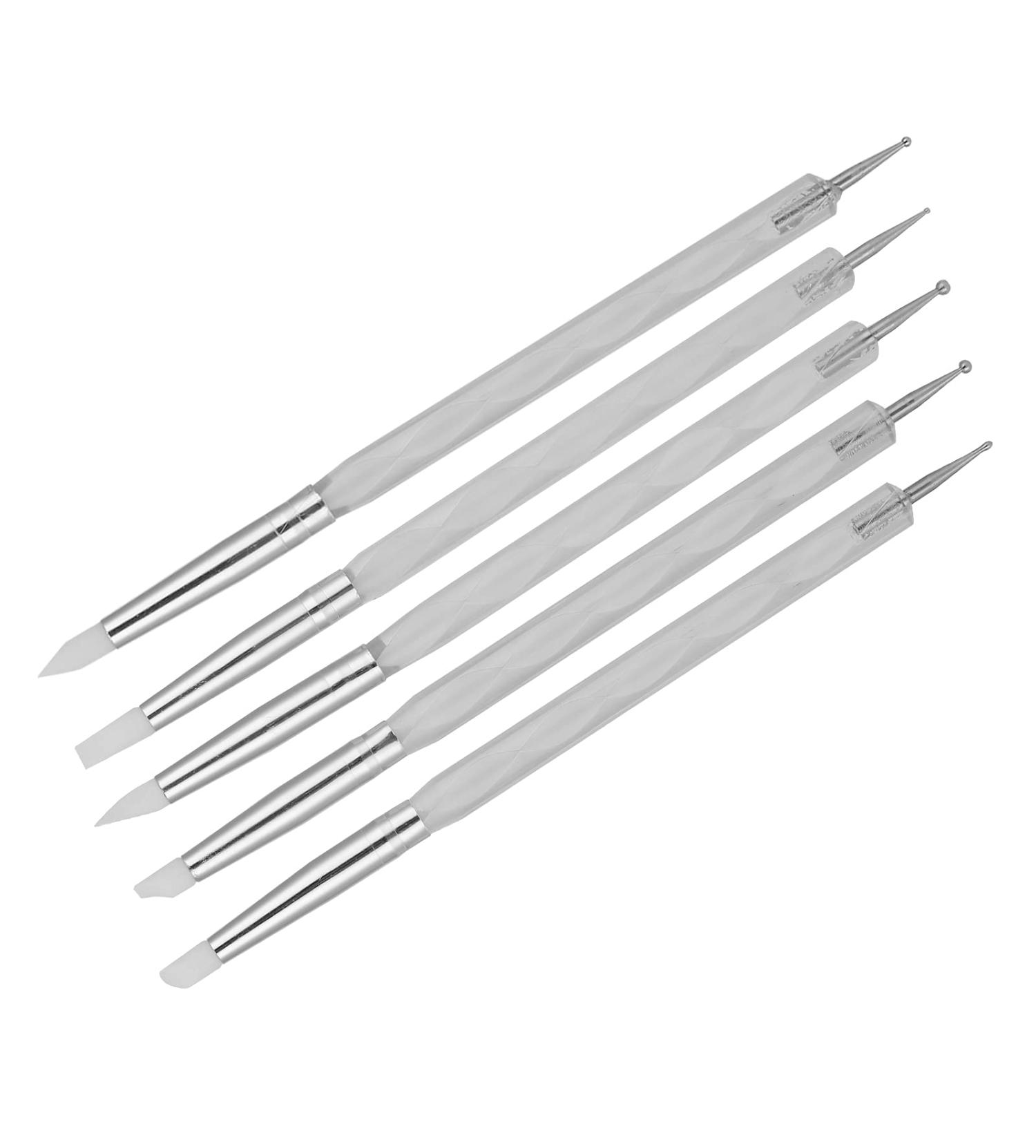Buy Nail Painting Pen - Dual Ended Dotting Tool for Easy Nail Art | Perfect for Home & Salon Use (White) - Buy Online on GoSupps.com