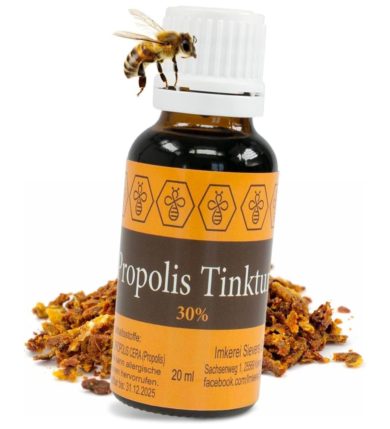 North Bush Propolis Tincture - 30% Pure Propolis Extract Drops (20ml) | Premium Beekeeping Quality - Buy Online on GoSupps.com